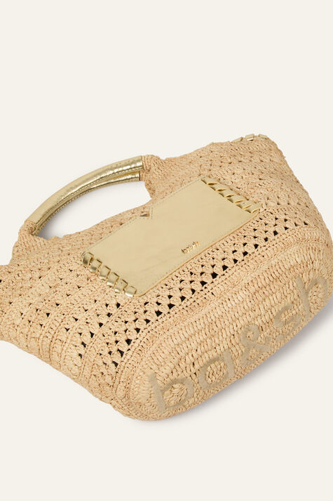 BASKET S RAFFIA LAMINATED ARA
