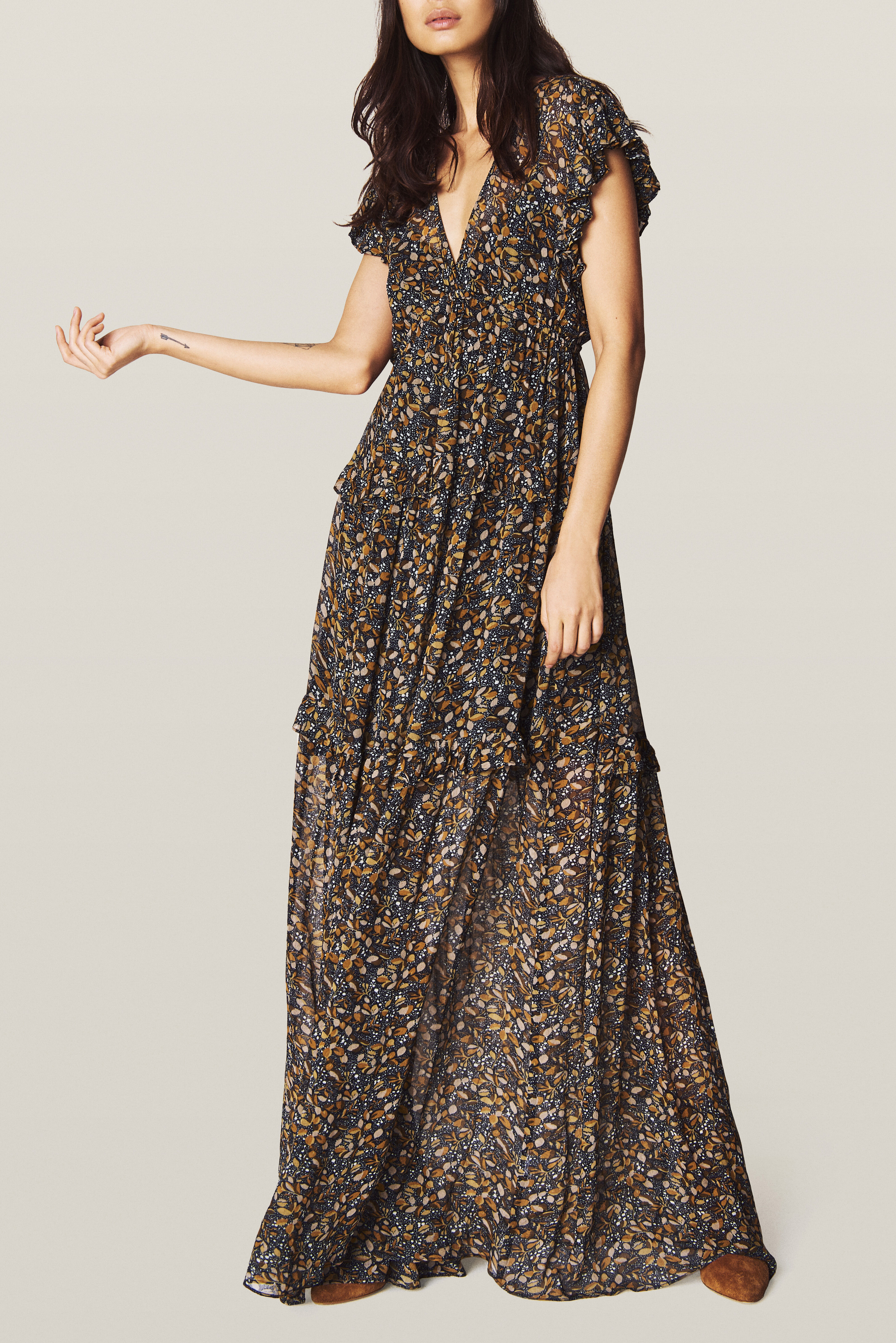 robe pull kaki