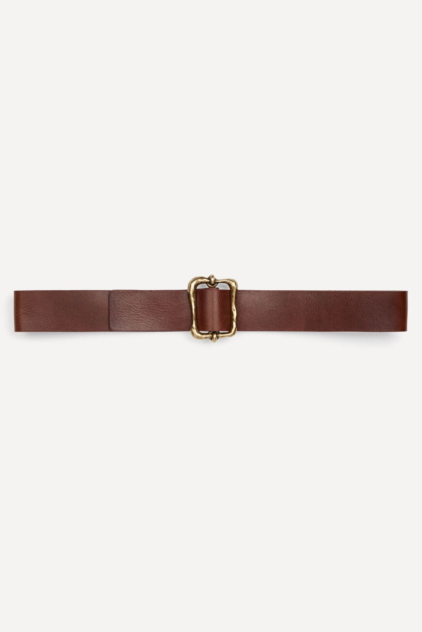 ba&sh leather belt BLAIRE CAMEL