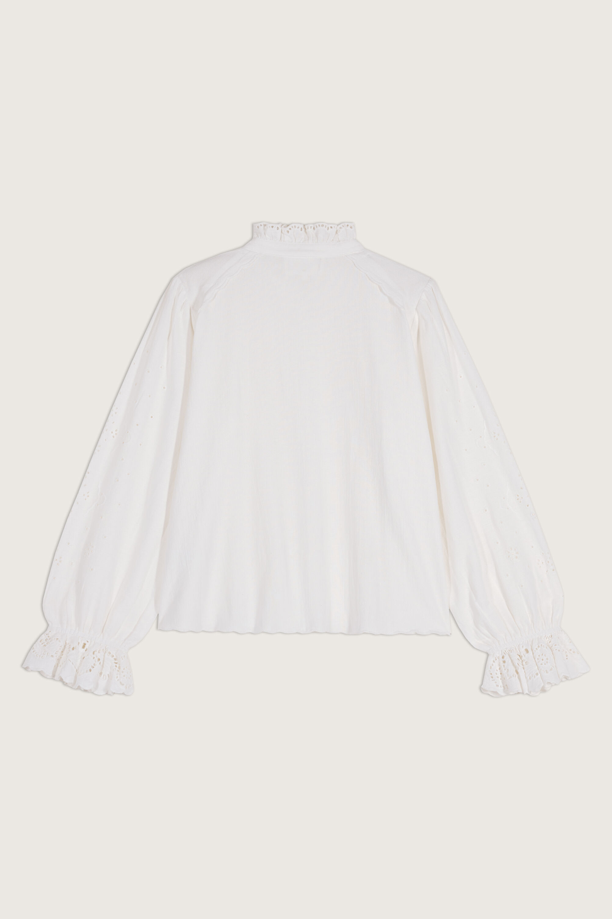 Chemisier Femme Stefanel En Soie - Taille M, Couleur écru (crème), Occasion En Très Bon état