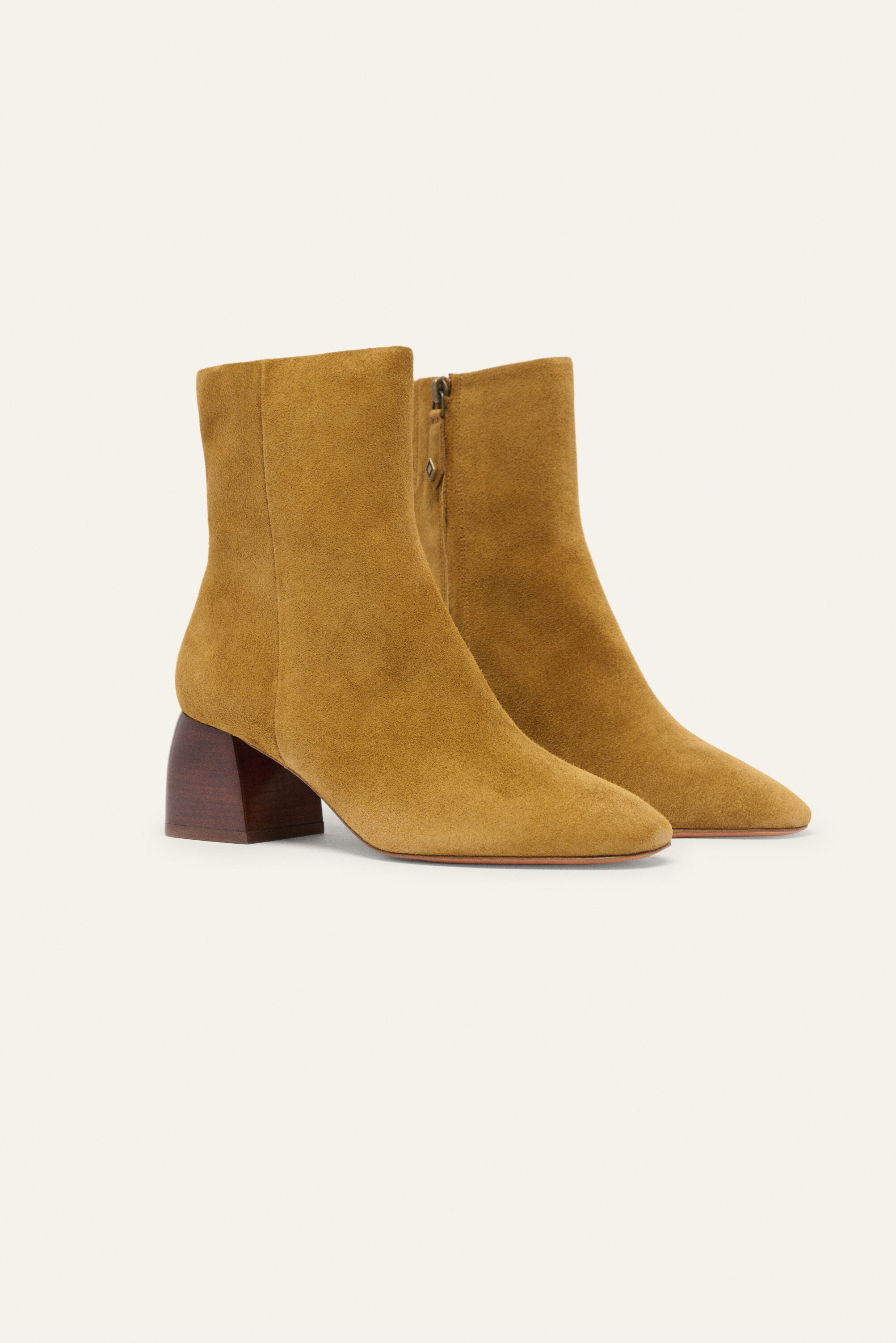 Ba&sh Casey Suede Ankle Boots- Bronze