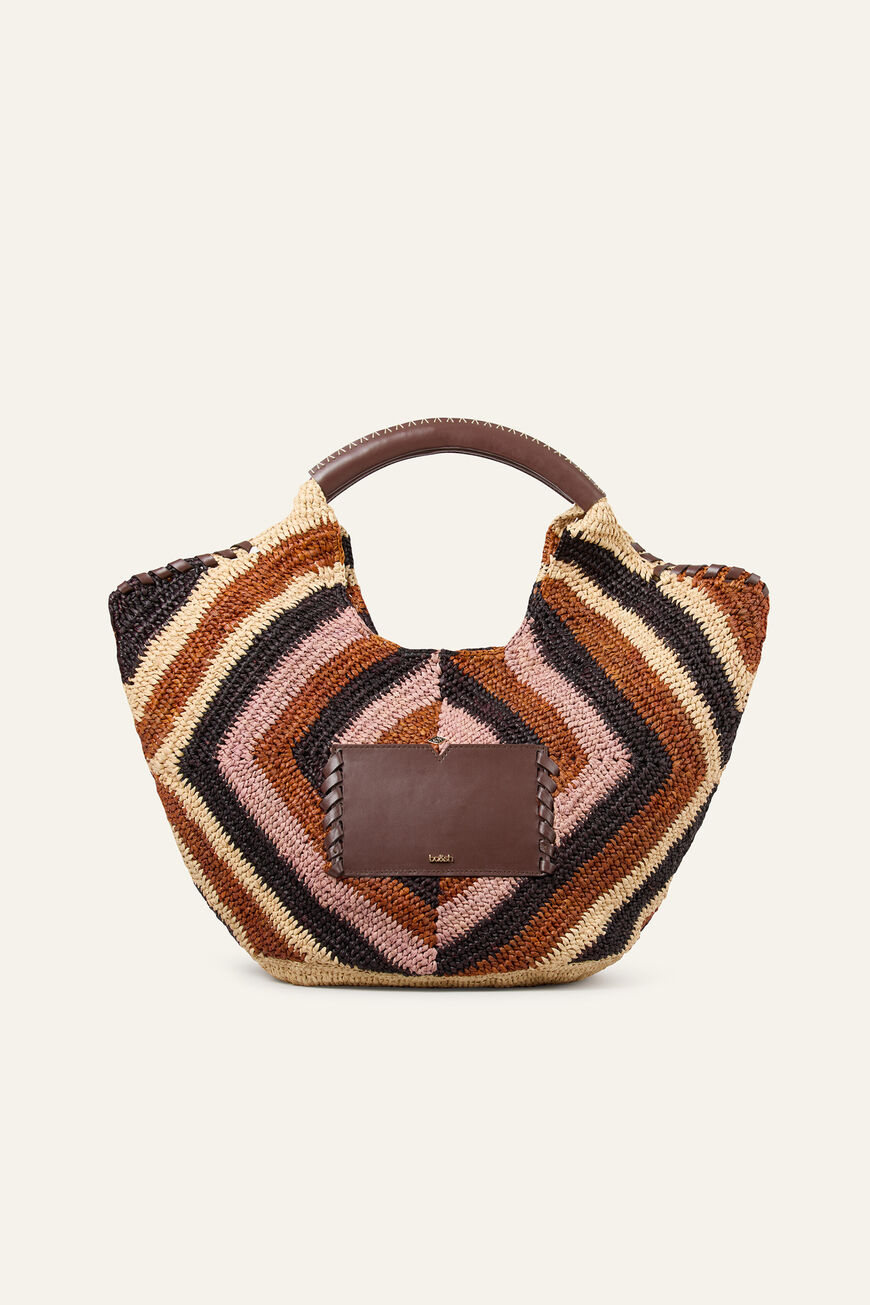 BAG M RAPHIA STRIPES ARA