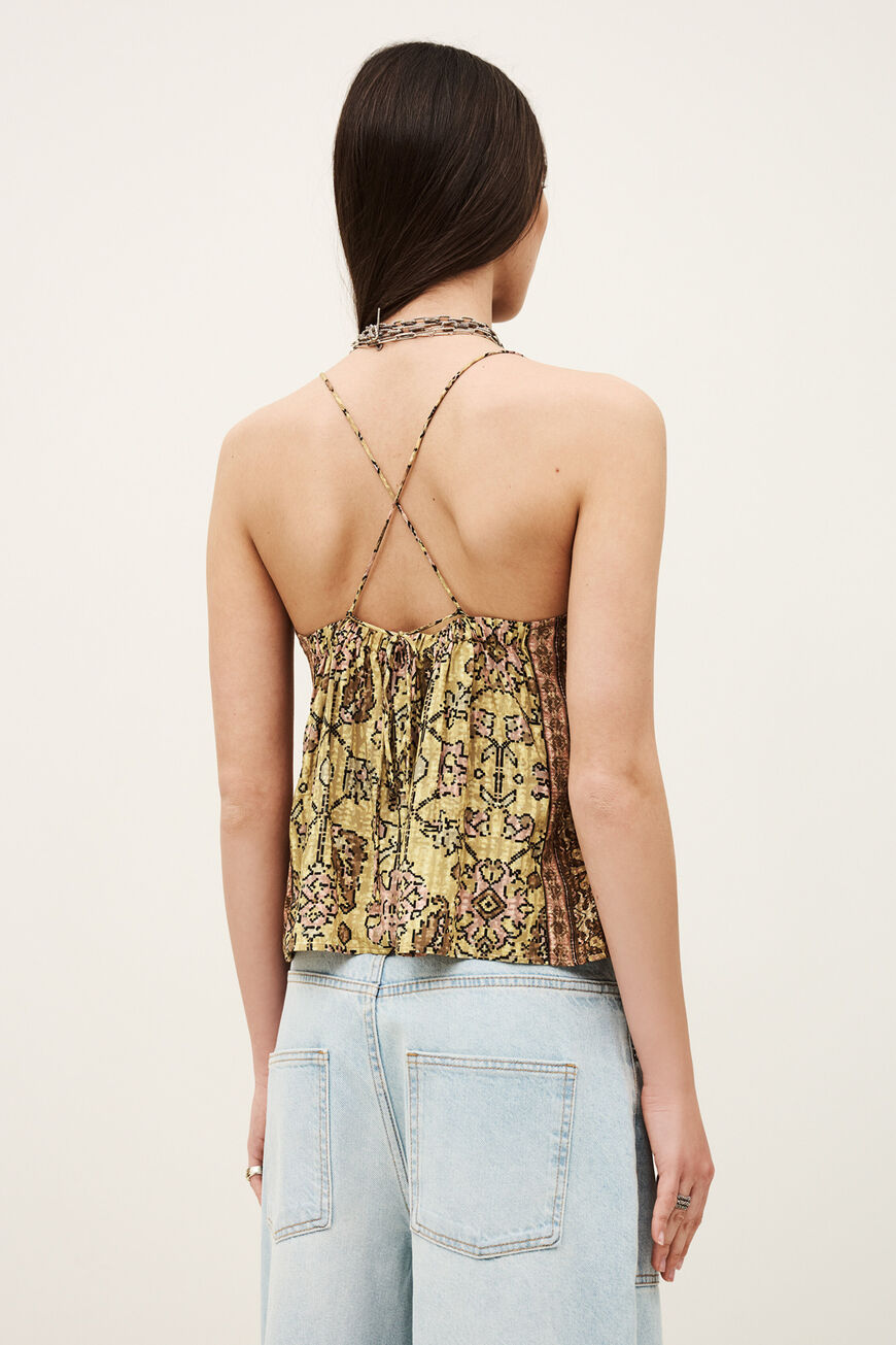 Haut sans manches nor vntage des années 90 pour femme avec brodere Haut sans manches nor vntage des années 90 pour femme avec brodere