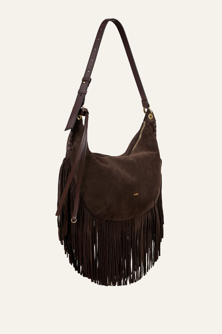 BAG M SUEDE SWING FRINGES