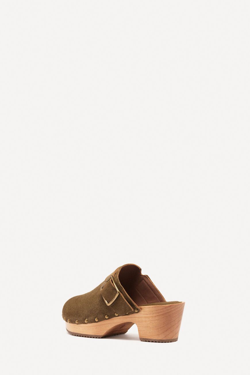 sabot clog olive ba sh