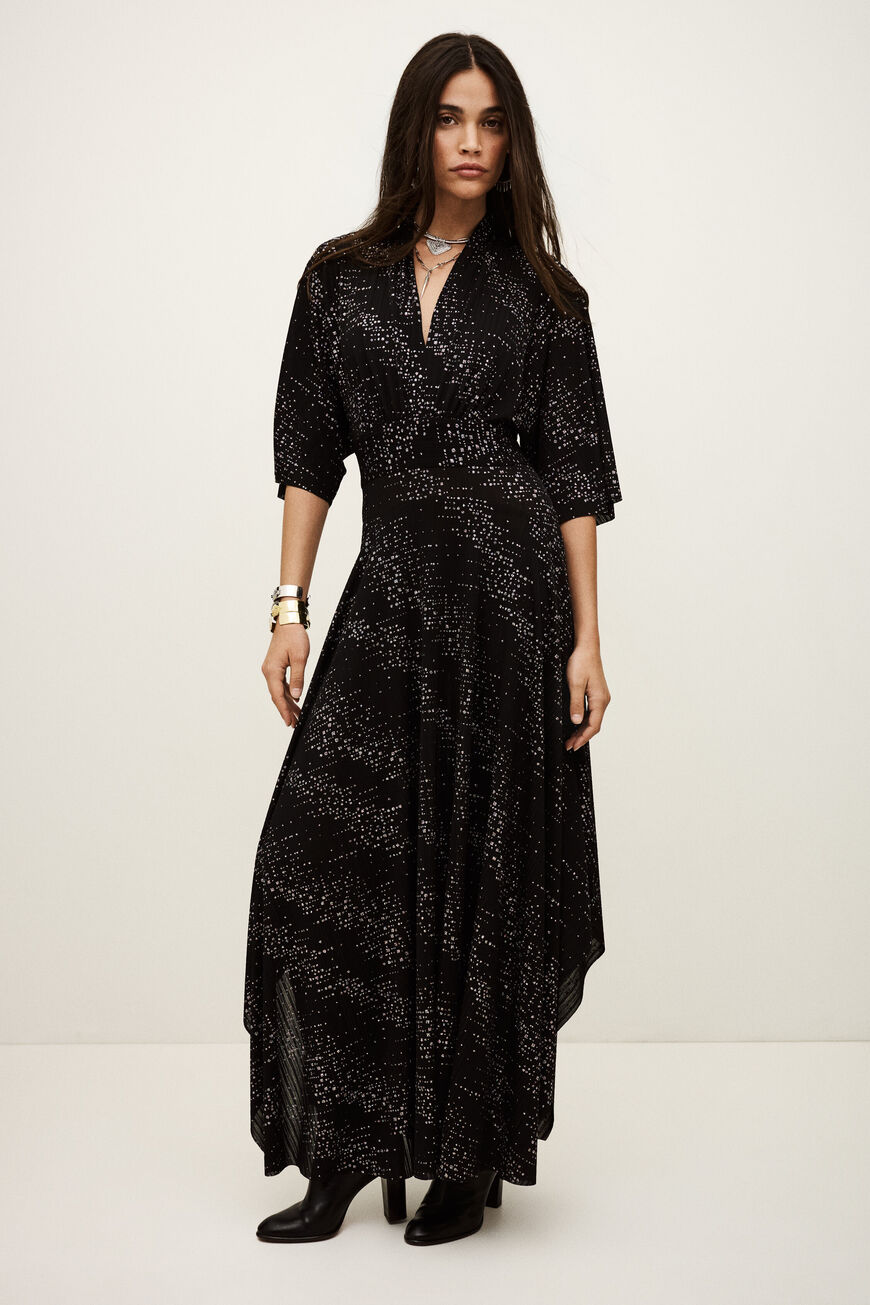 Maxi Party Dress Tresor Black // ba&sh US Maxi Party Dress Tresor Black // ba&sh US