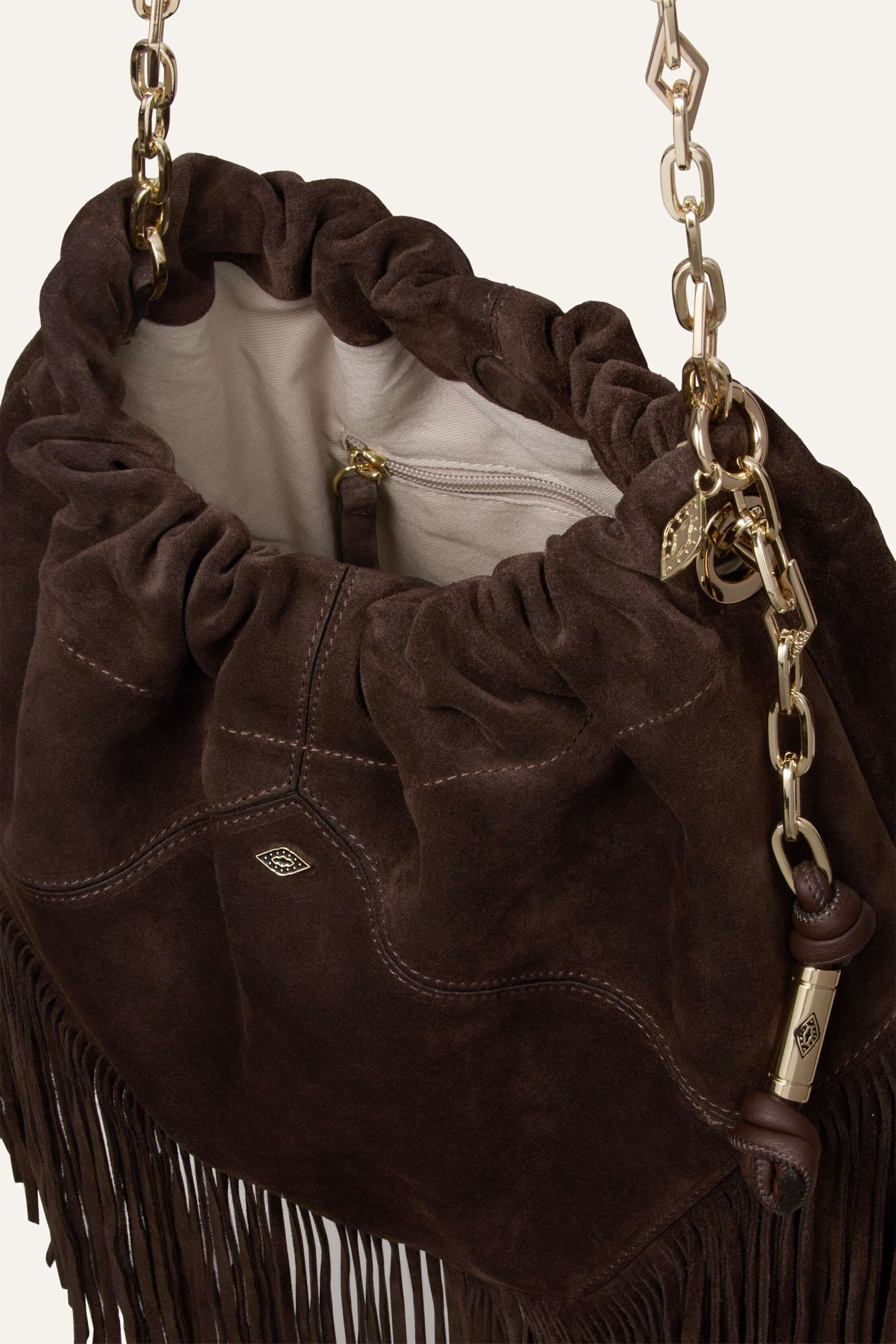 BAG M SUEDE JUNE TOTE FRINGES