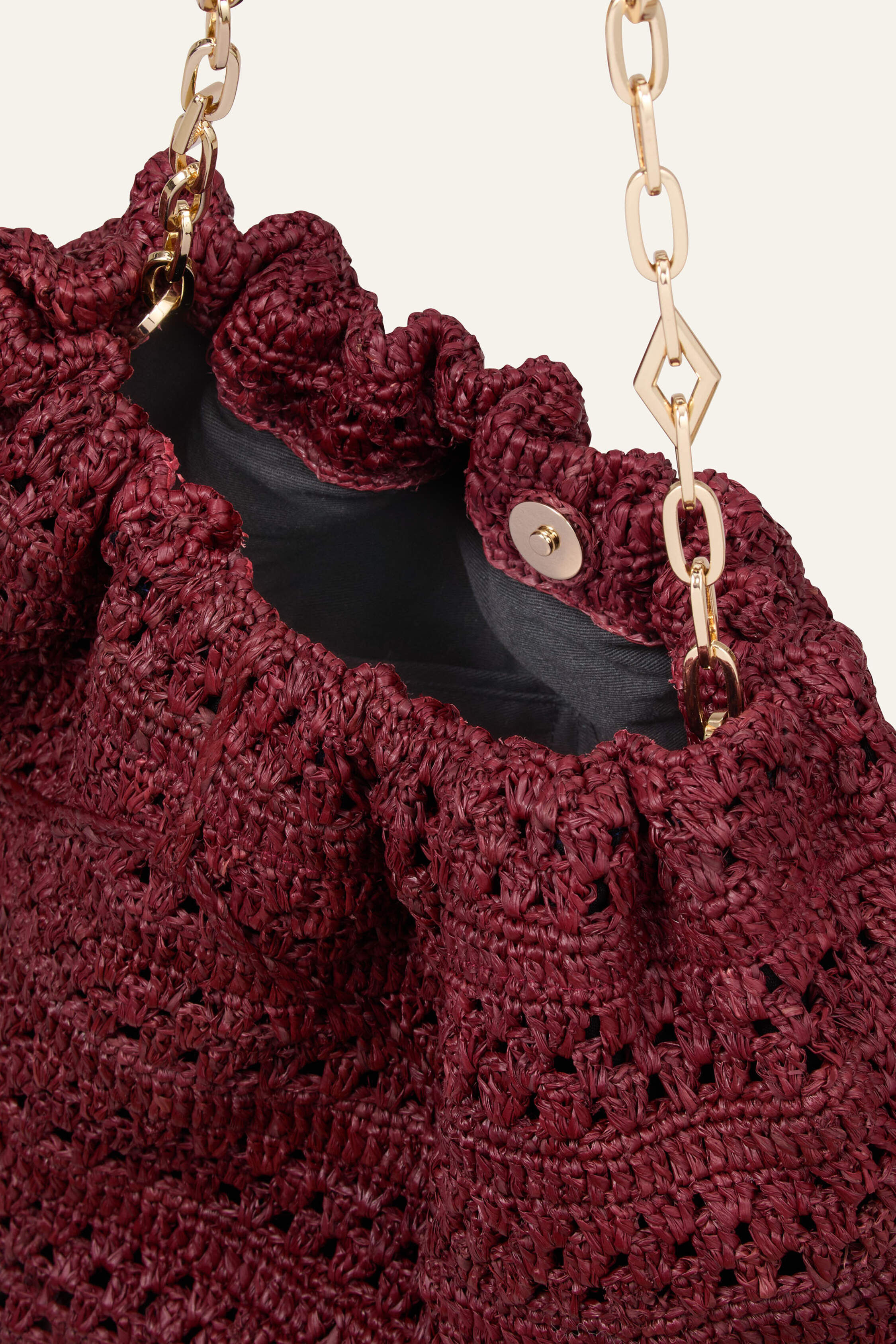 BAG M RAFFIA JUNE TOTE