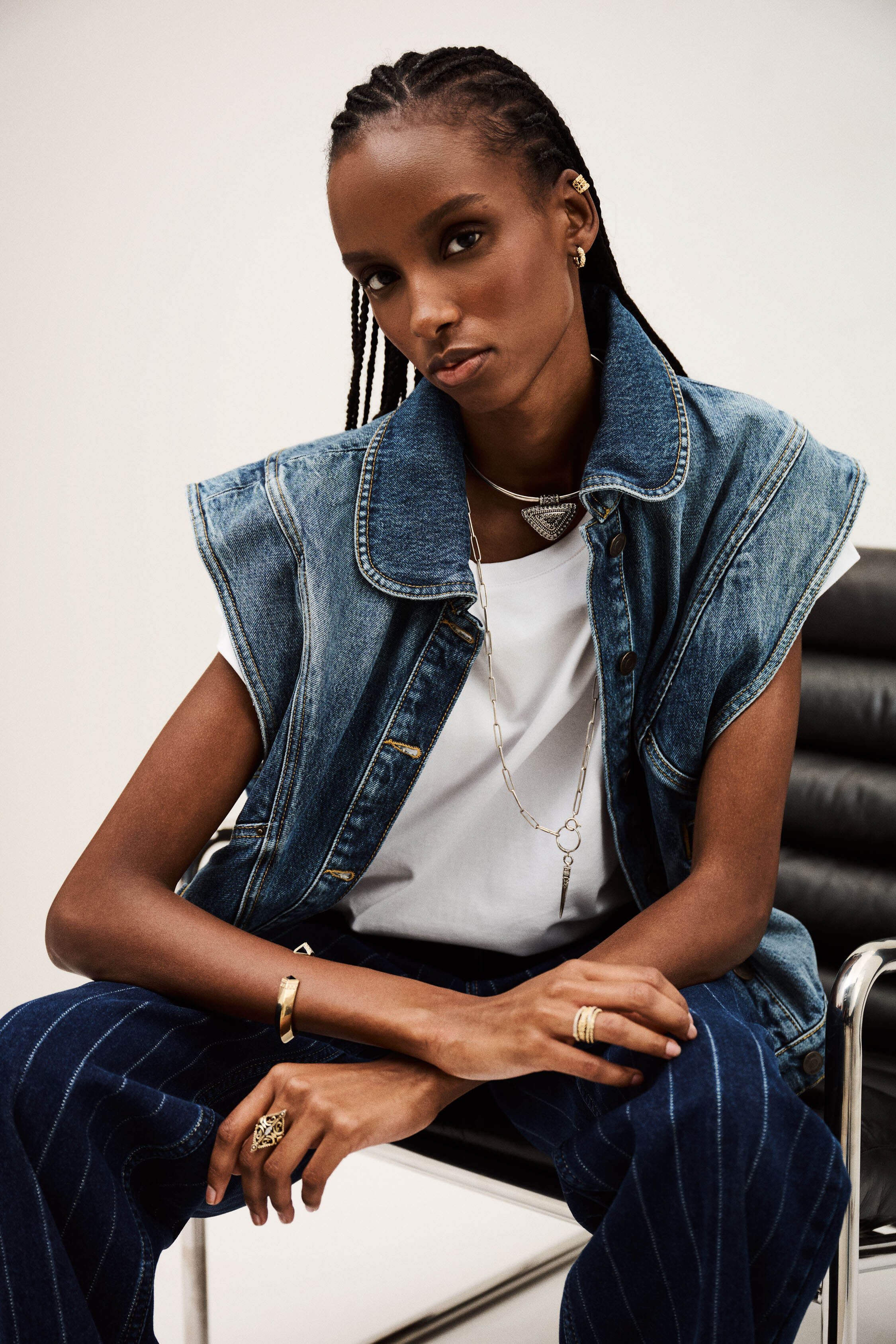 ベスト・ジレ S MAX MARA Women Vests CUBANOWO 012 BLUE s-l1200.png