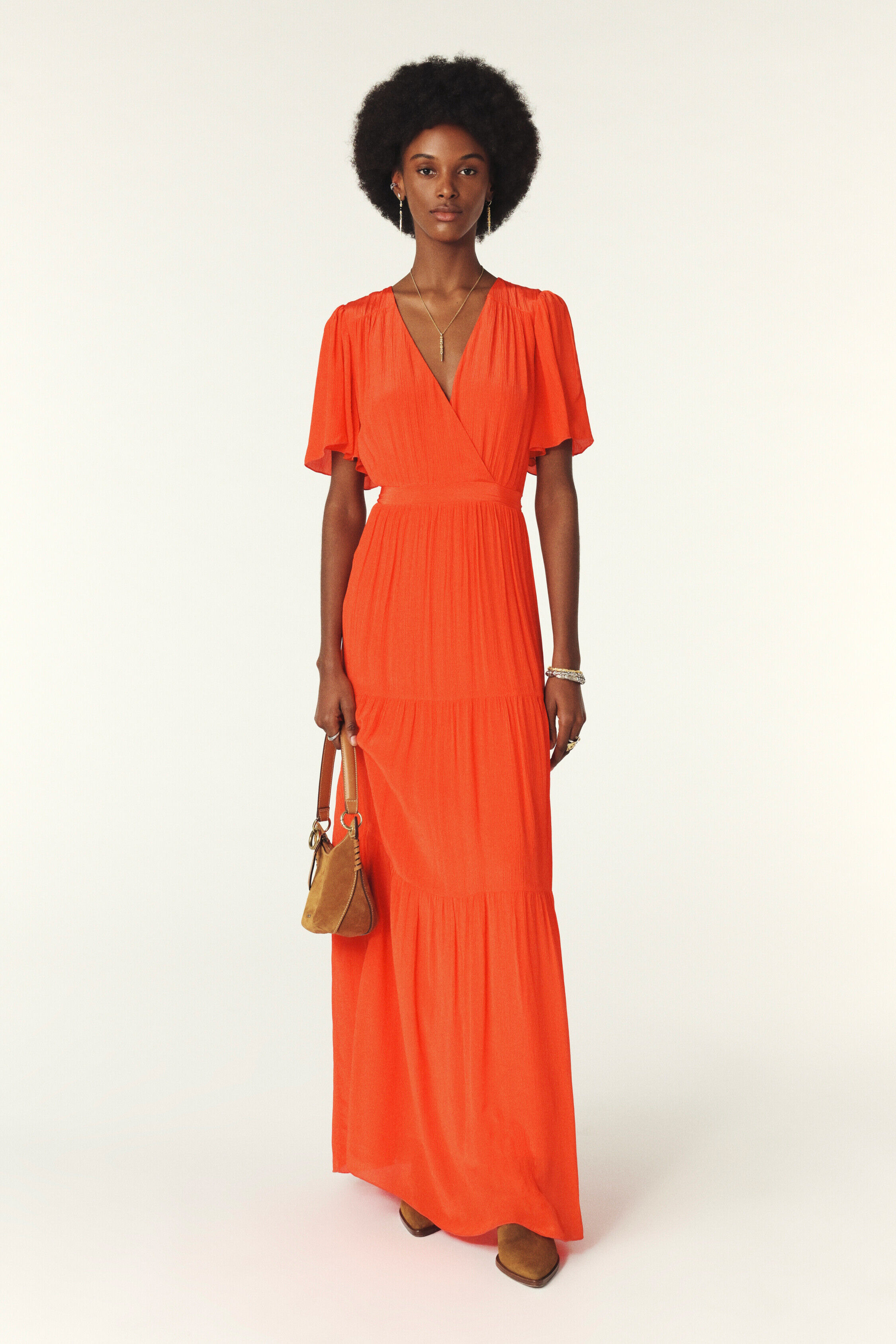 JW Anderson layered maxi dress - Orange