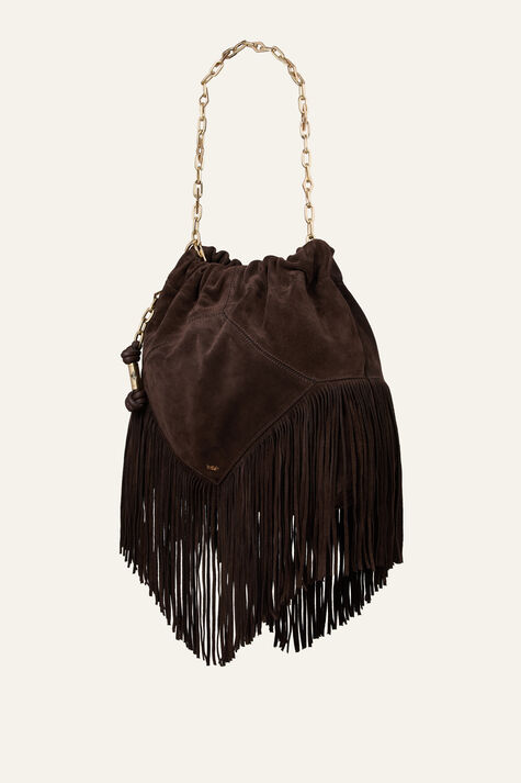 BAG M SUEDE JUNE TOTE FRINGES