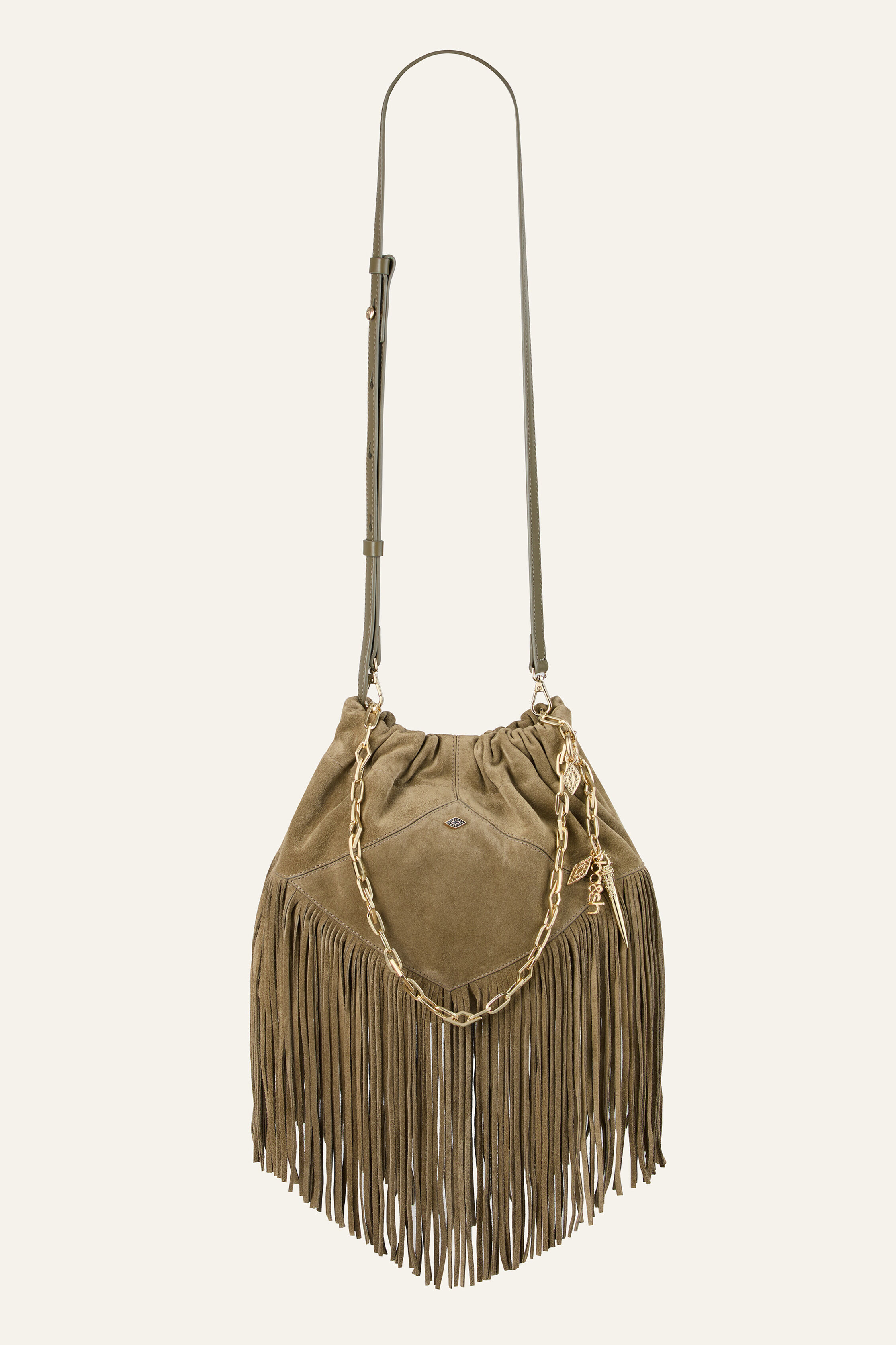 BAG S SUEDE MINI JUNE TOTE FRINGES