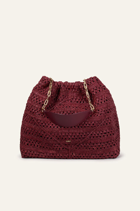 BAG M RAFFIA JUNE TOTE
