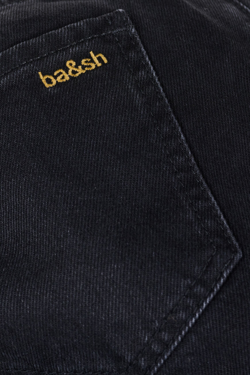 logo-embroidered slim-cut jeans, Ba&Sh