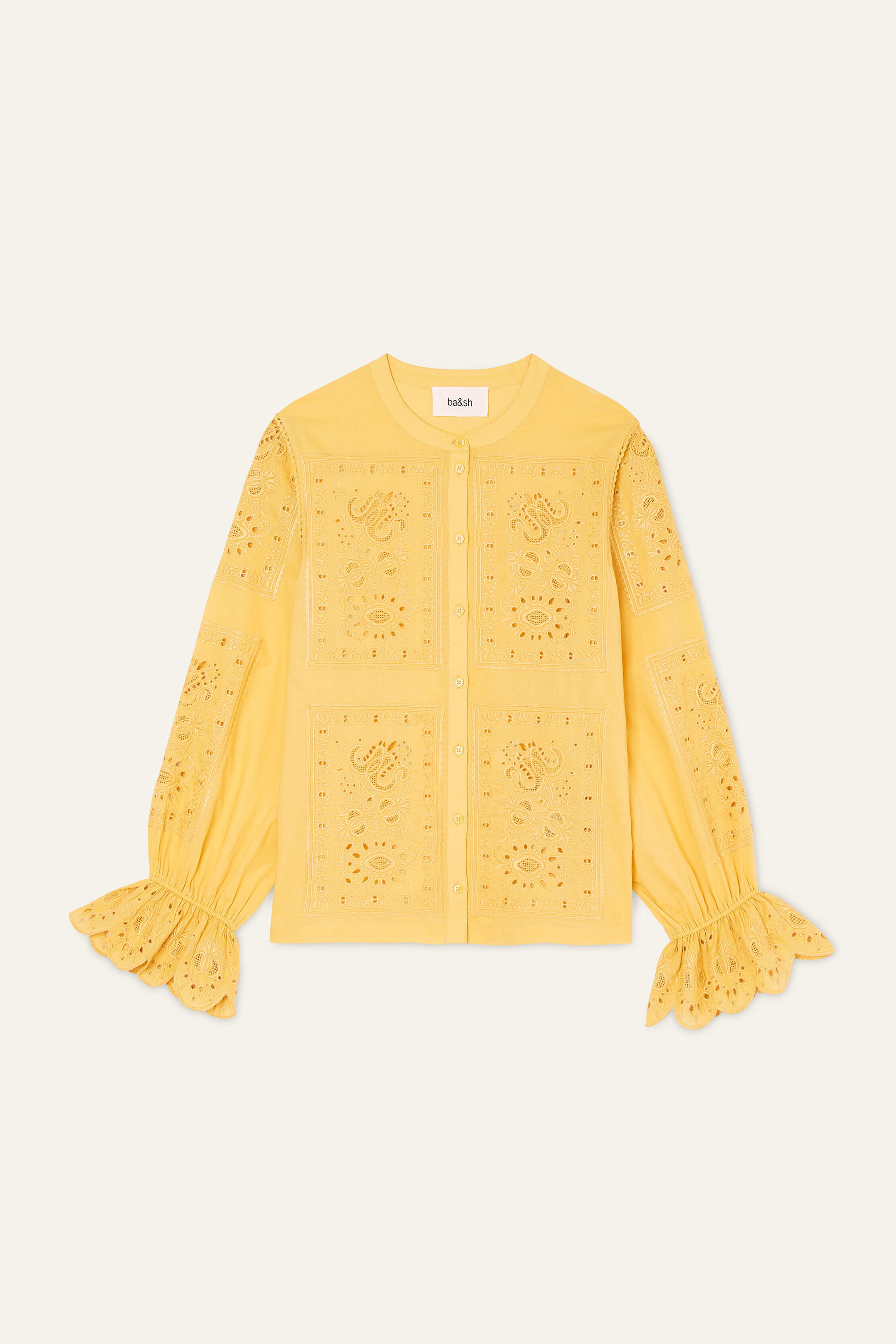 Puff Sleeve Blouse Soraya Yellow // ba&sh US