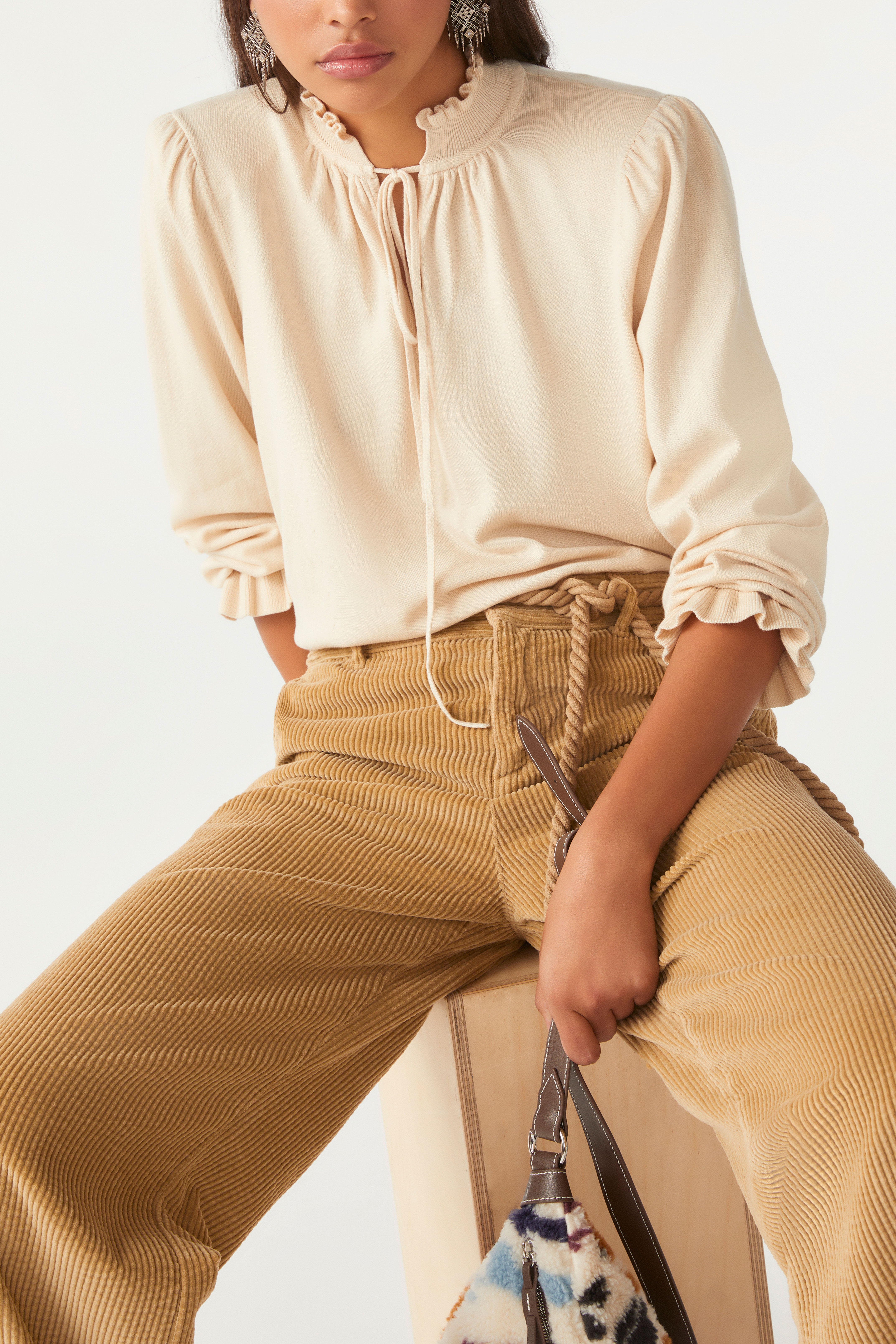 Jumper With Puff Sleeves Sisol Ecru // ba&sh HK