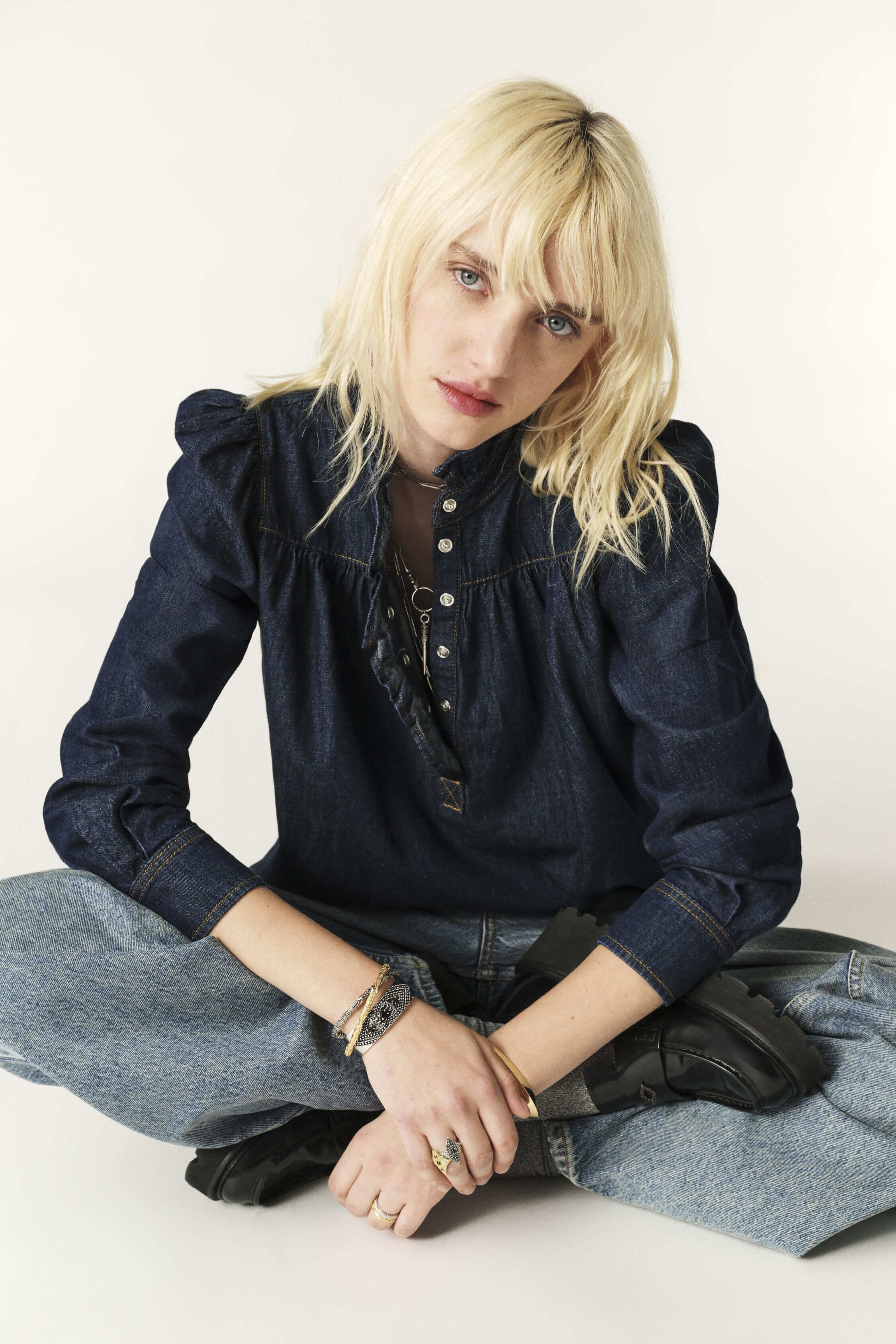 Long-Sleeved Shirt Milac Blue // ba&sh