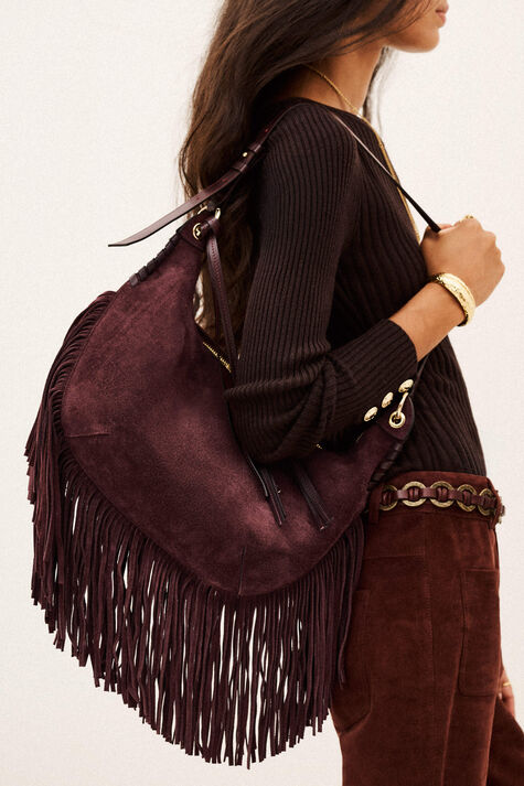 BAG M SUEDE SWING FRINGES