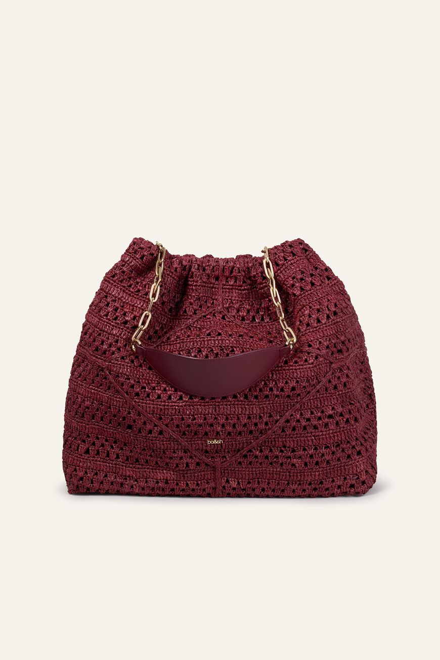 BAG M RAFFIA JUNE TOTE