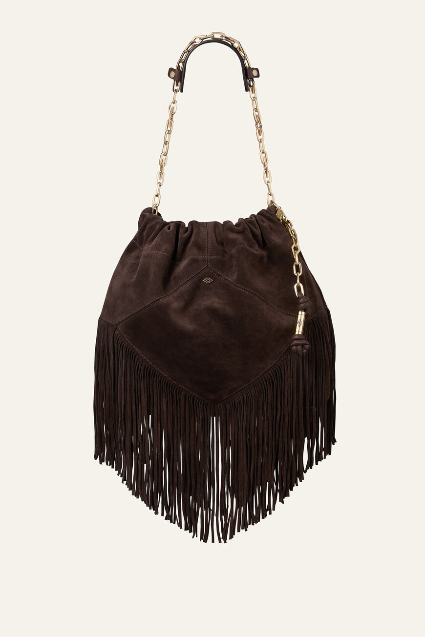 BAG M SUEDE JUNE TOTE FRINGES