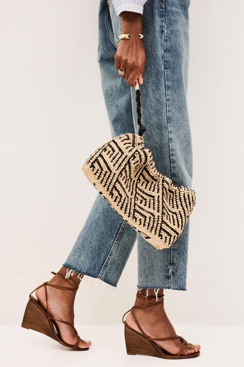 BAG U RAFFIA TRIBAL JUNE