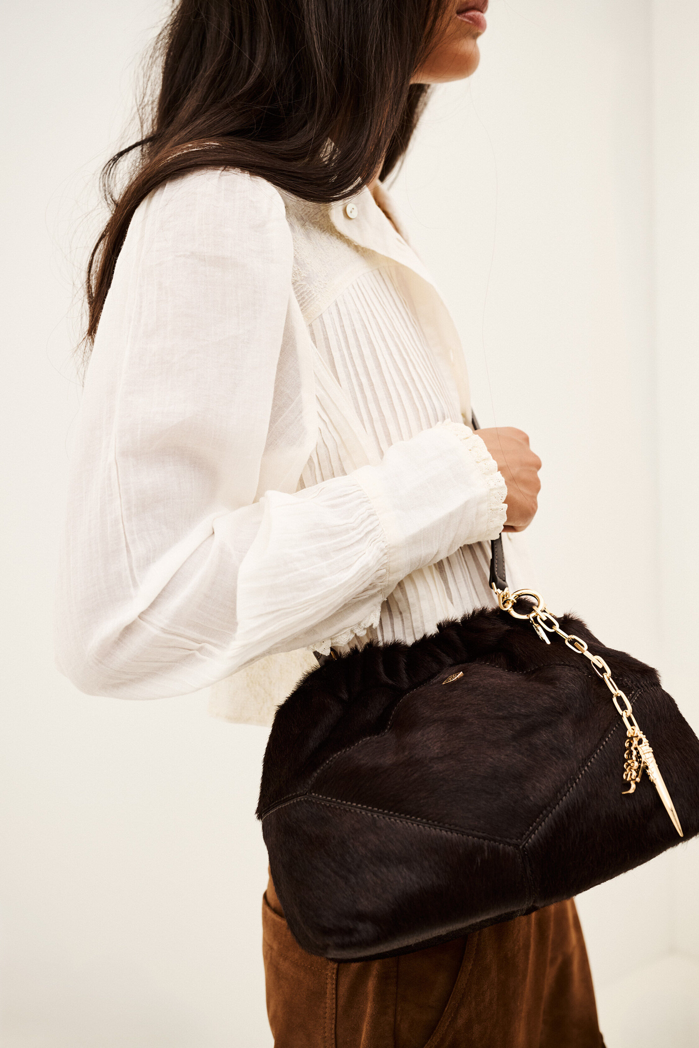 BAG PONY HAIR MINI JUNE TOTE
