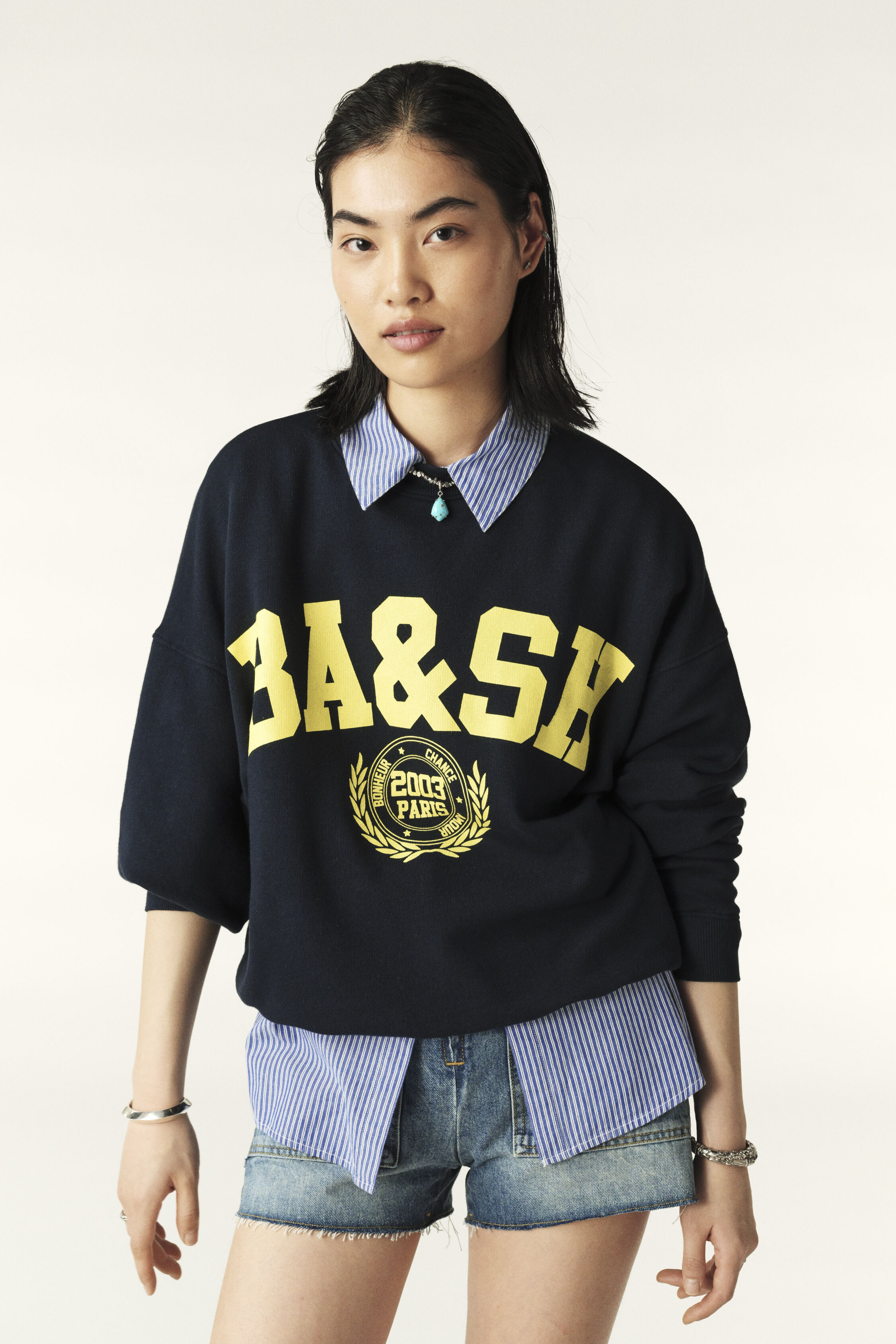 Benjamin Sweatshirt Blue // ba&sh