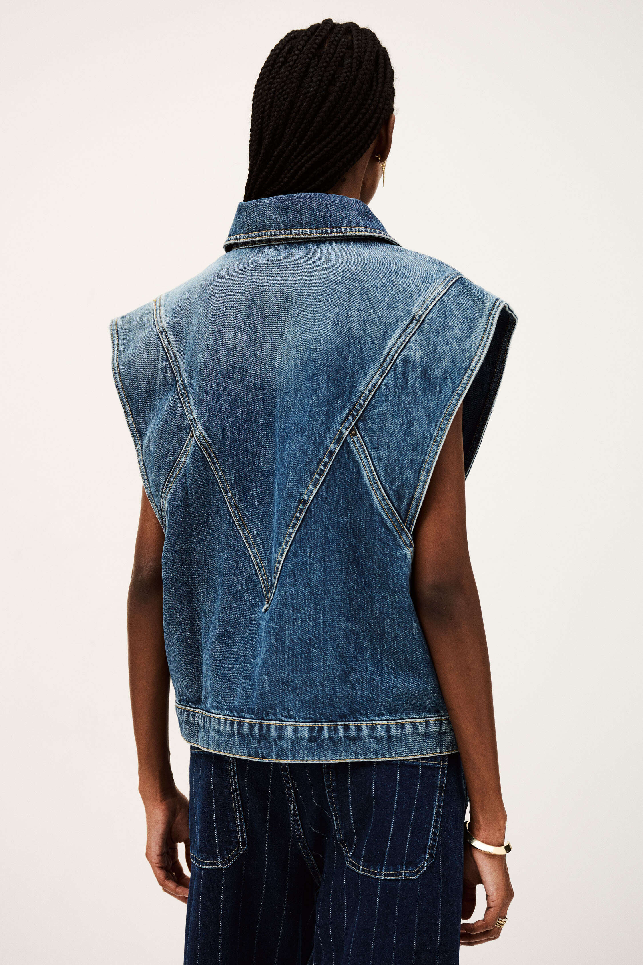 ベスト・ジレ S MAX MARA Women Vests CUBANOWO 012 BLUE s-l1200.png