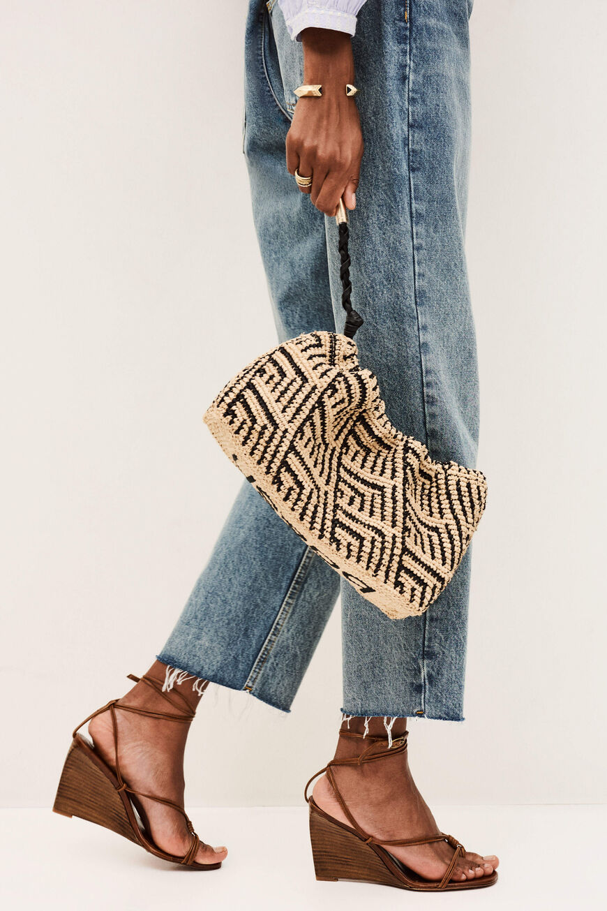 BAG U RAFFIA TRIBAL JUNE