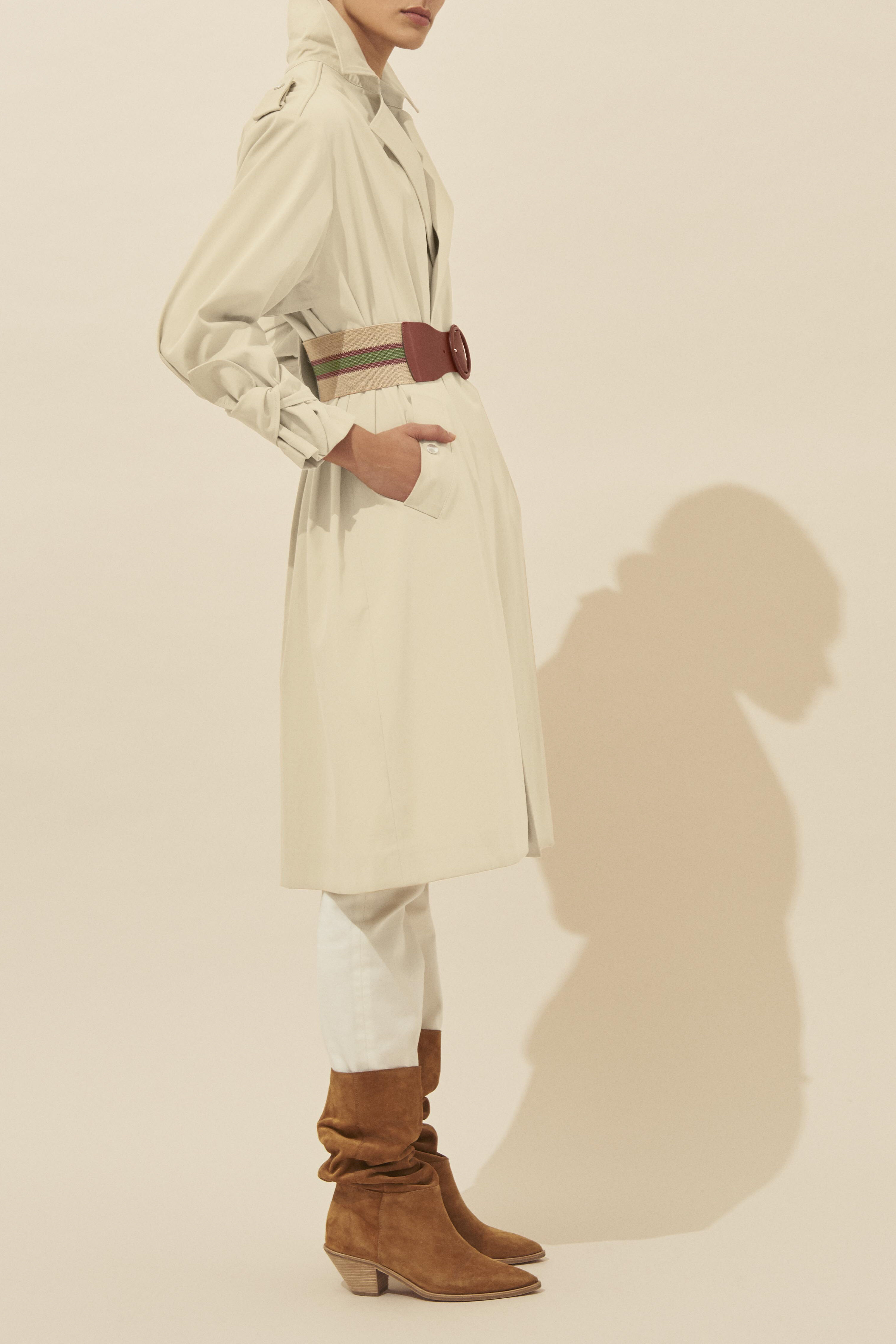 manteau cuir et fourrure femme