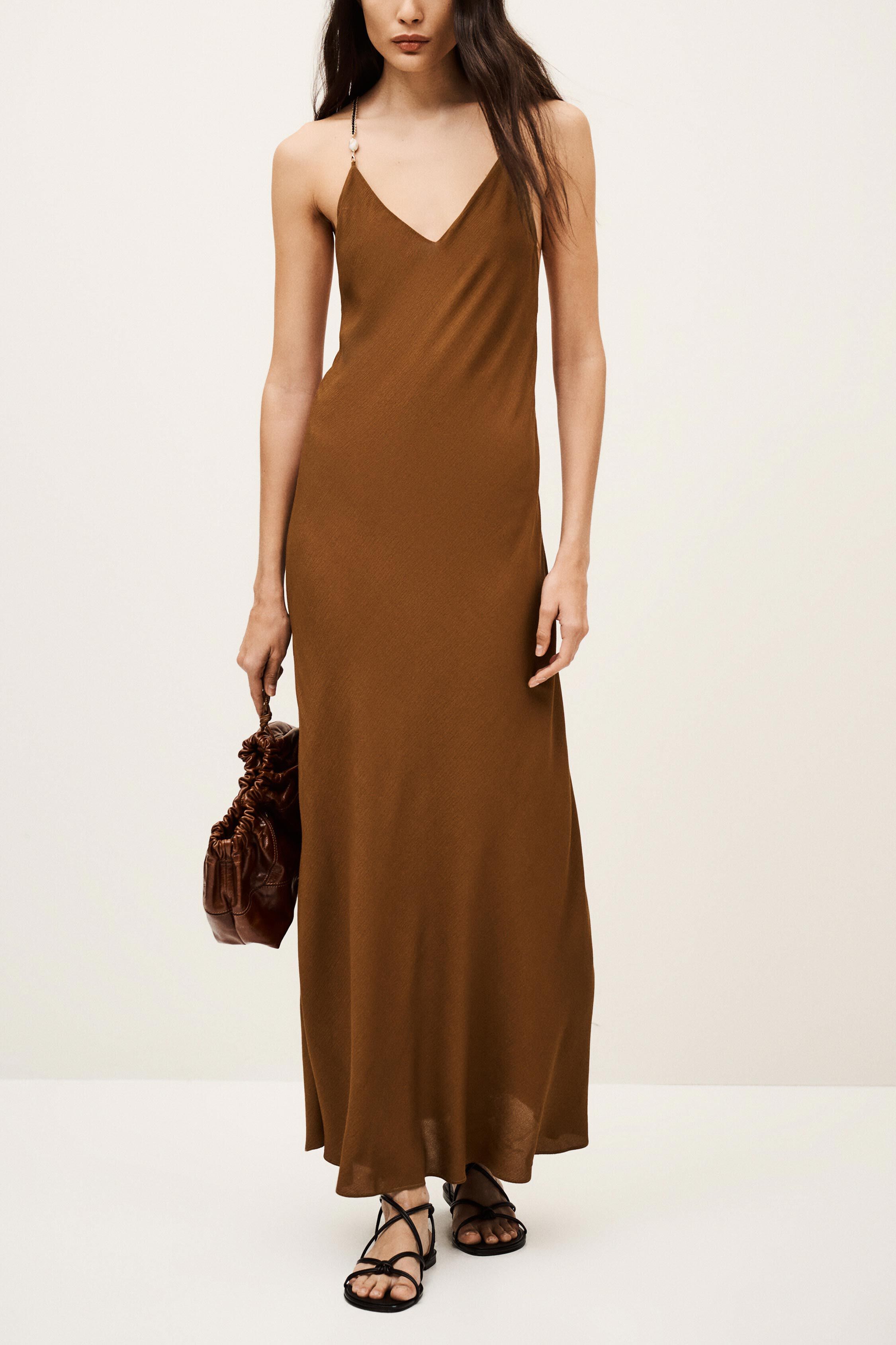 Midaxi-Length Dress Hany Brown // ba&sh CA