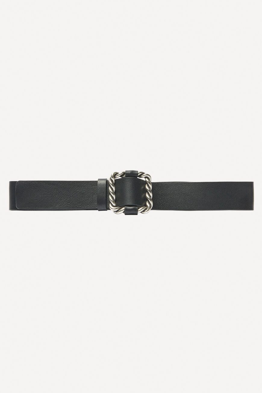Leather Belt Bimba Black // ba&sh US