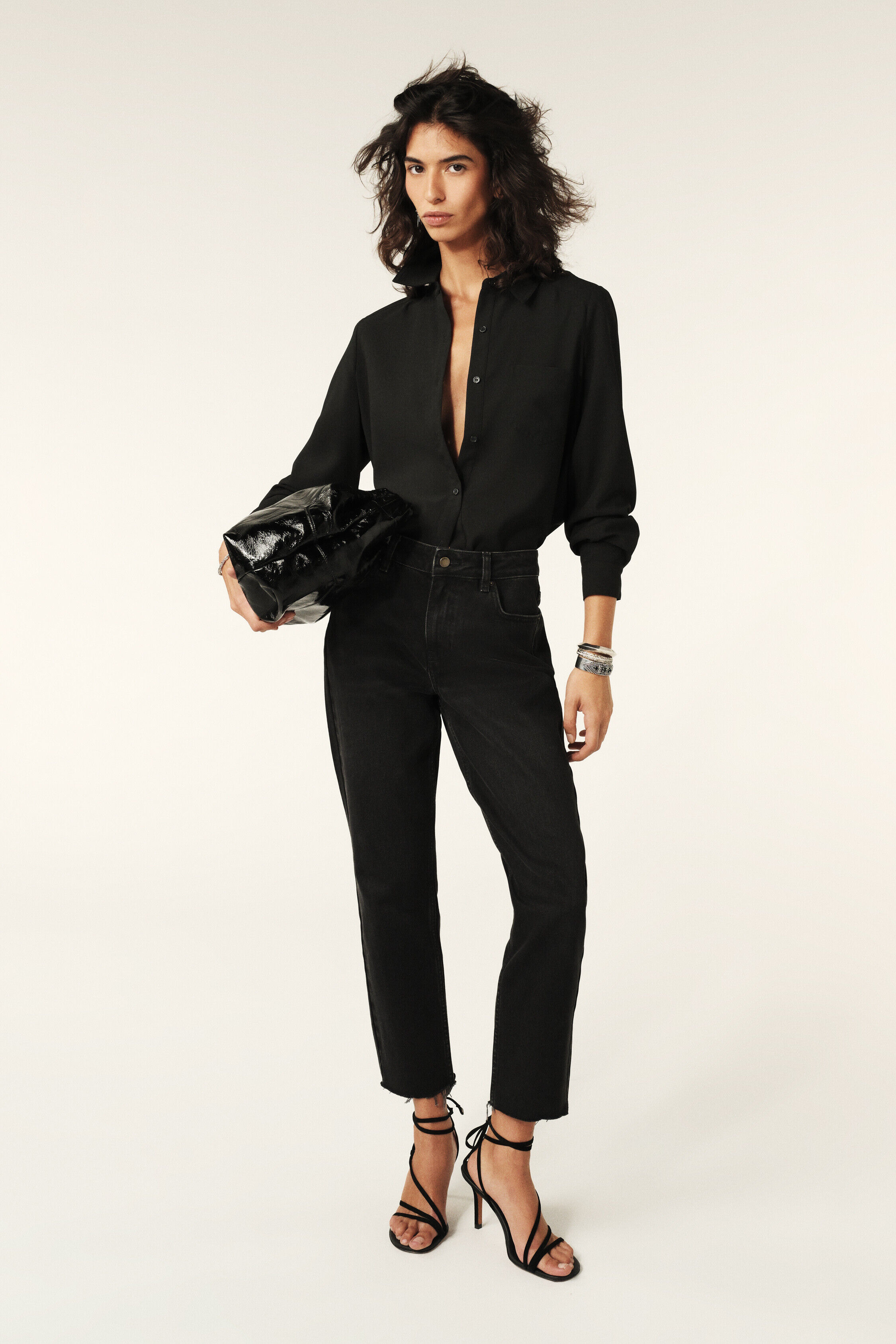 black Women's Patterned, Print & Floral Shirts, Tops & Blouses | ba&sh