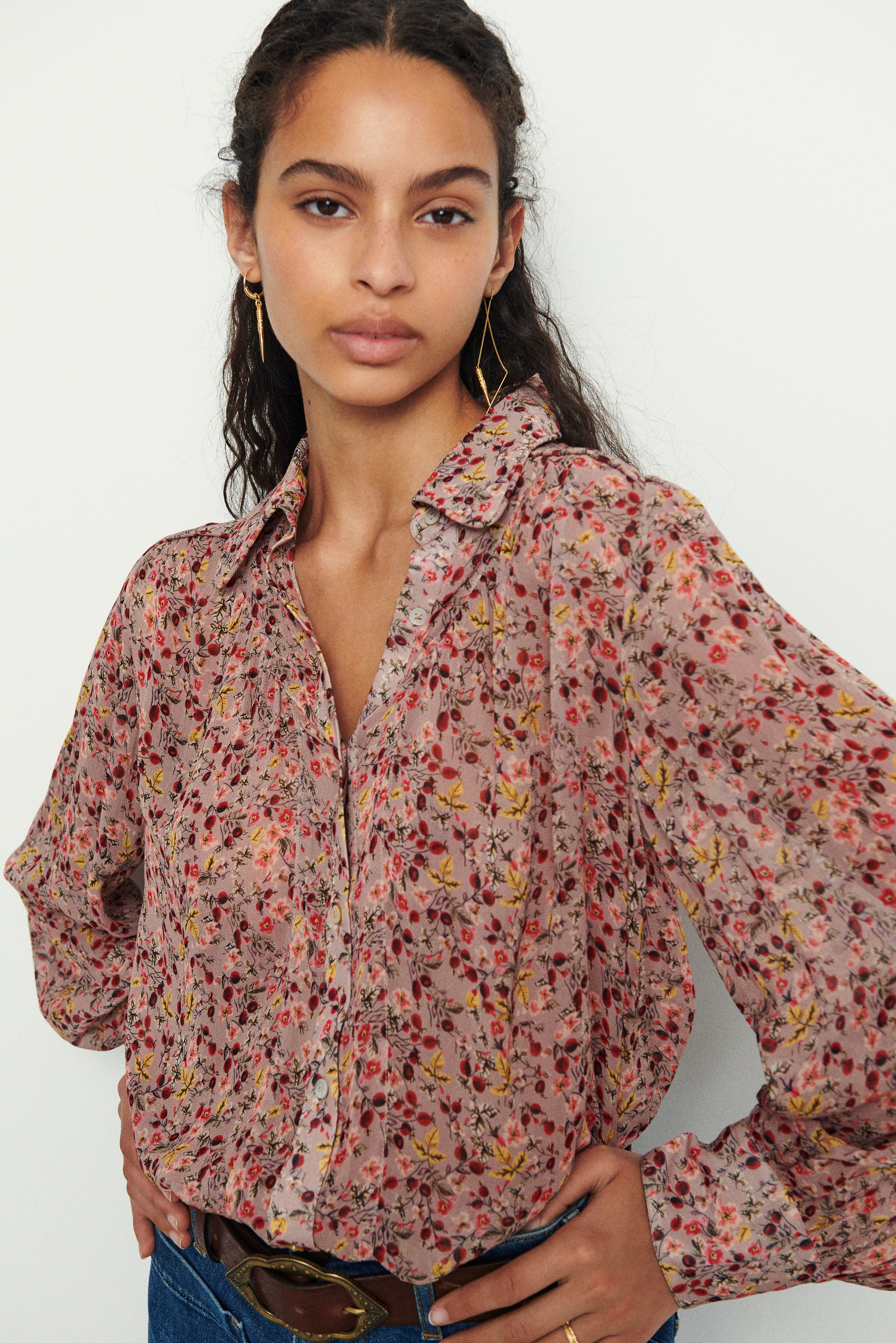 floral shirt MAXENCE RAW // ba\u0026sh SE
