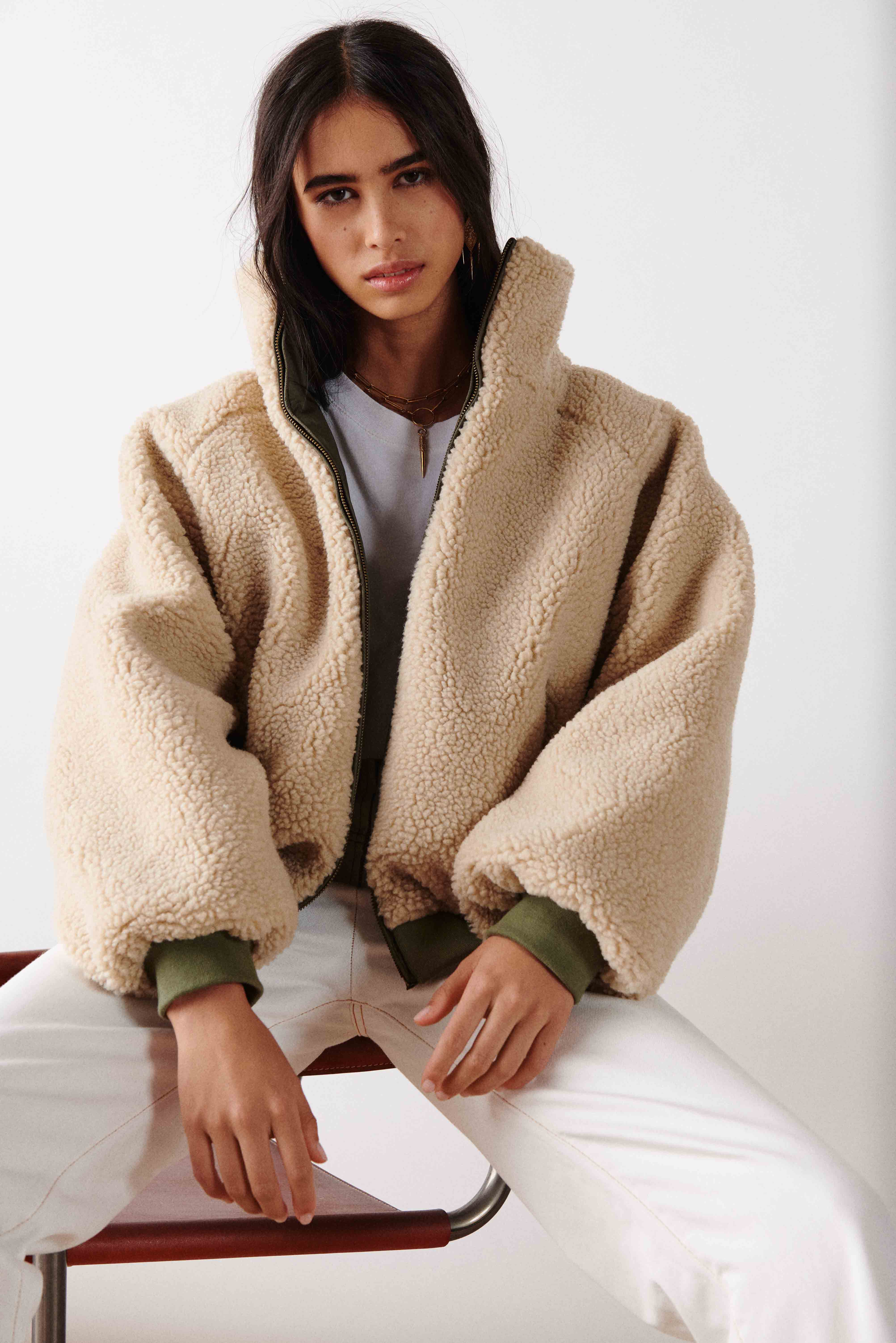 ba&sh teddy coat