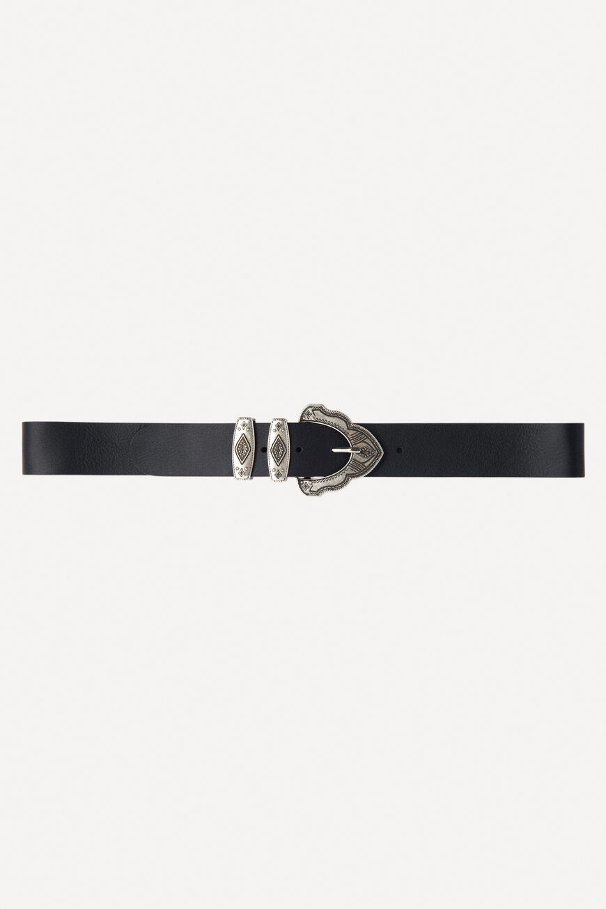 ba&sh leather belt BEKKY BLACK
