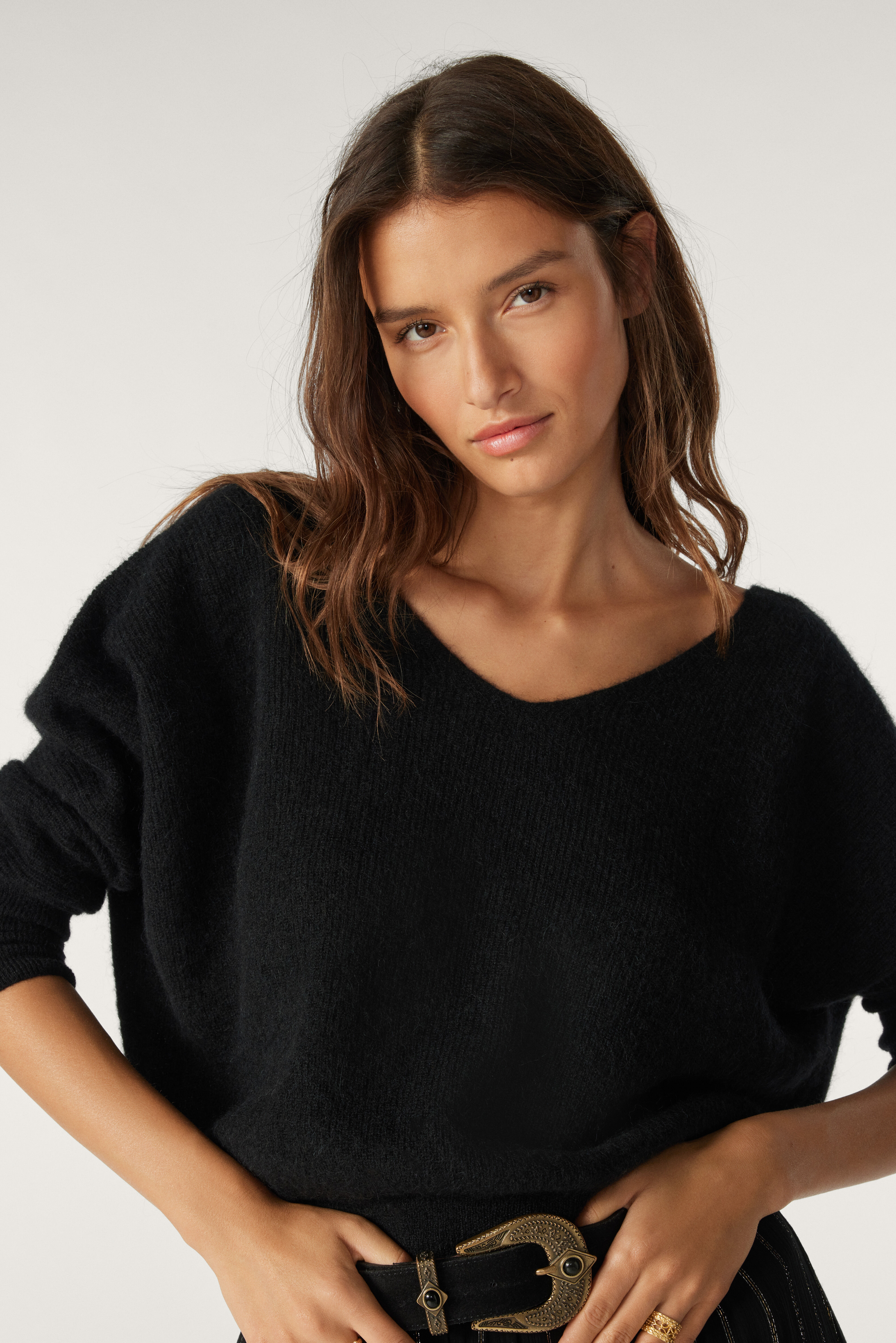 Knit Sweater Elsa Black // ba&sh US