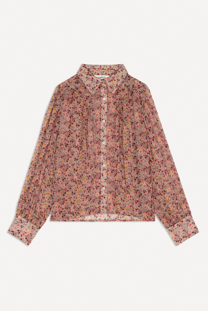 ba&sh floral shirt MAXENCE RAW