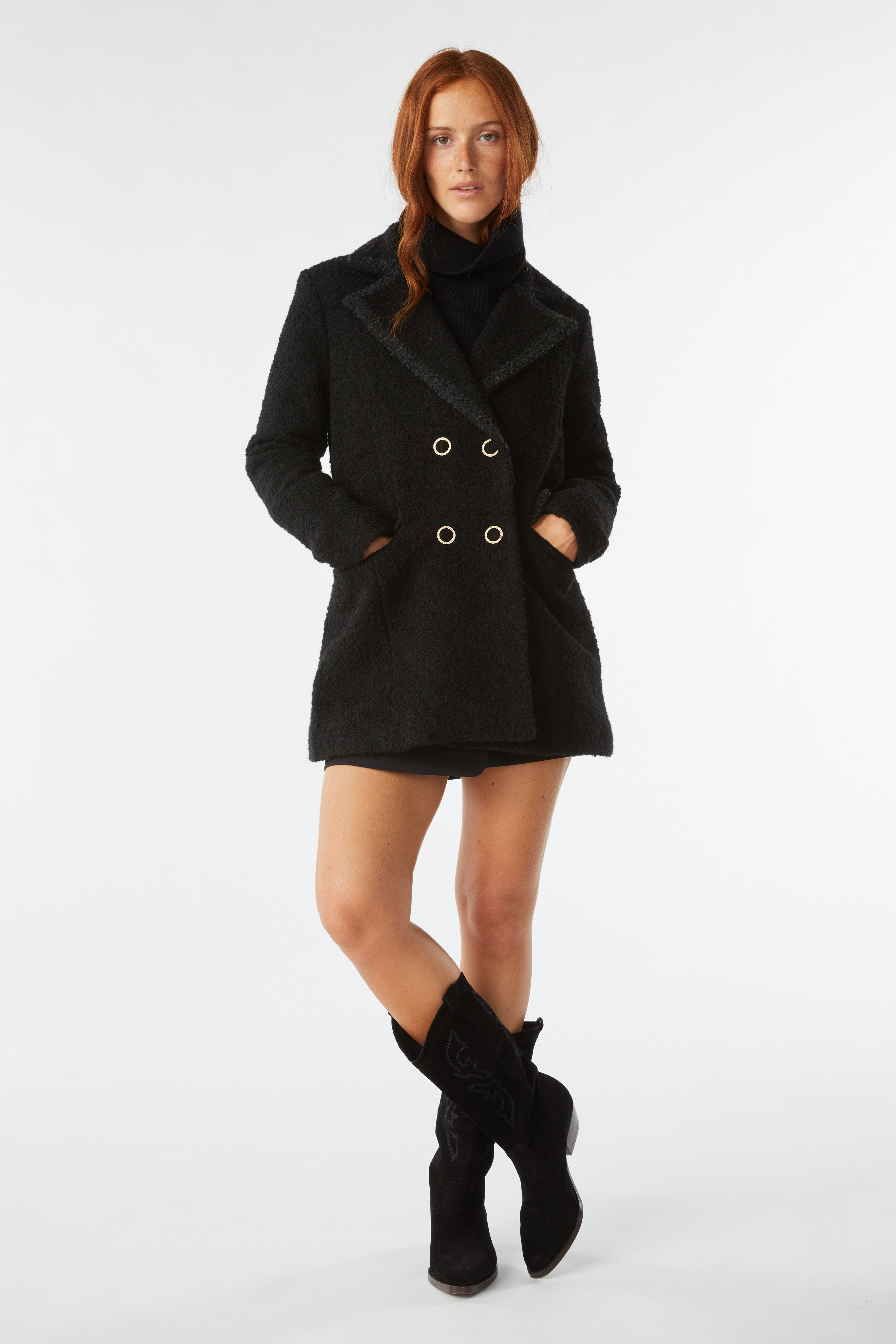 short coat FLOW BLACK // ba&sh US