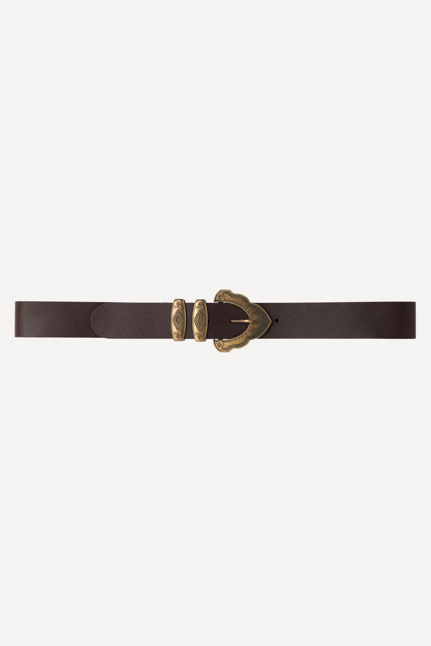 ba&sh leather belt BEKKY MARRON