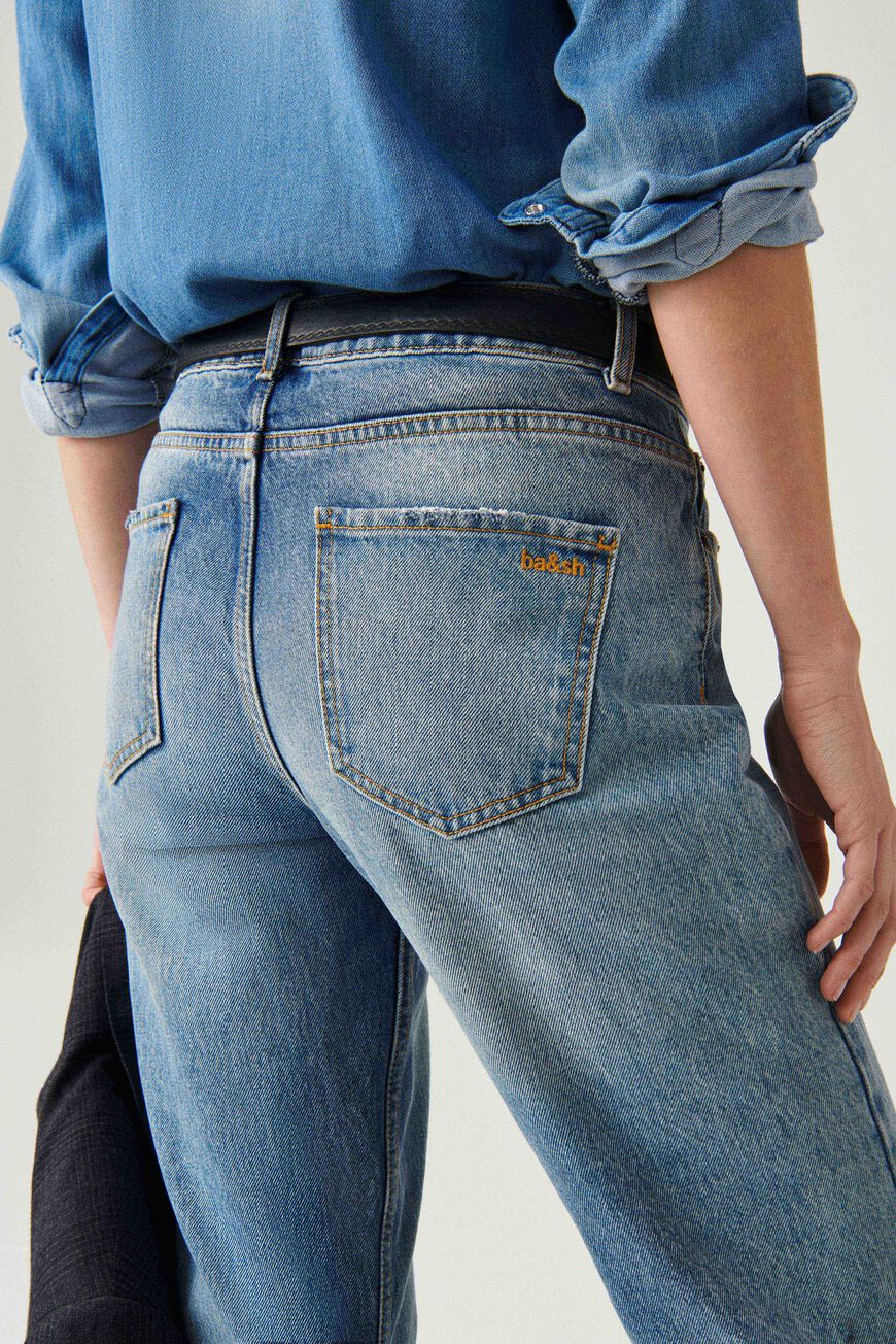 ba&sh cropped jeans EVAN BLUE