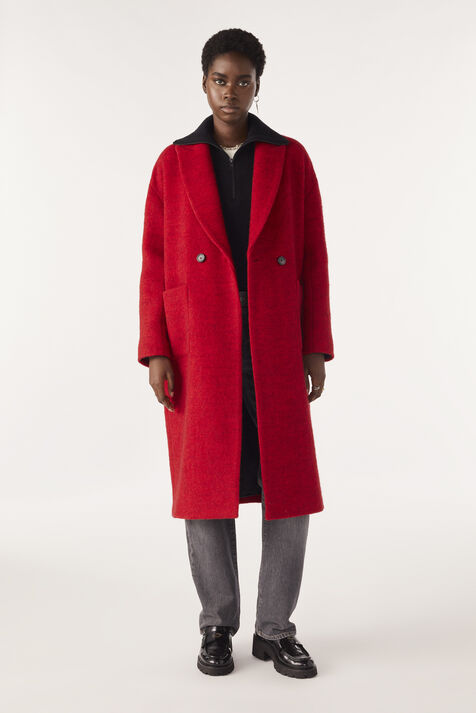 Oversized Coat Tao Red // ba&sh US