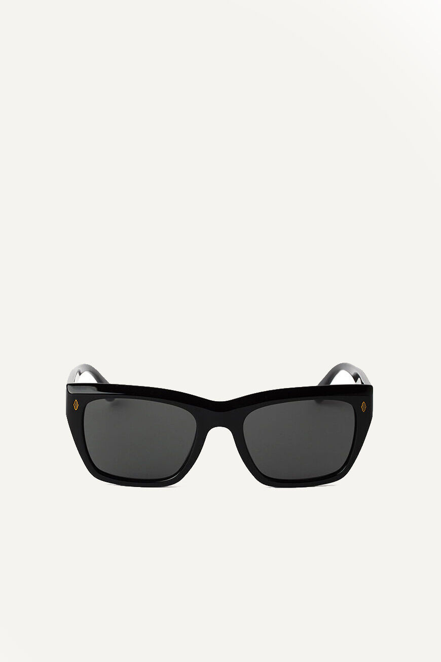 ba&sh lunettes de soleil carrées oversize LUCE NOIR