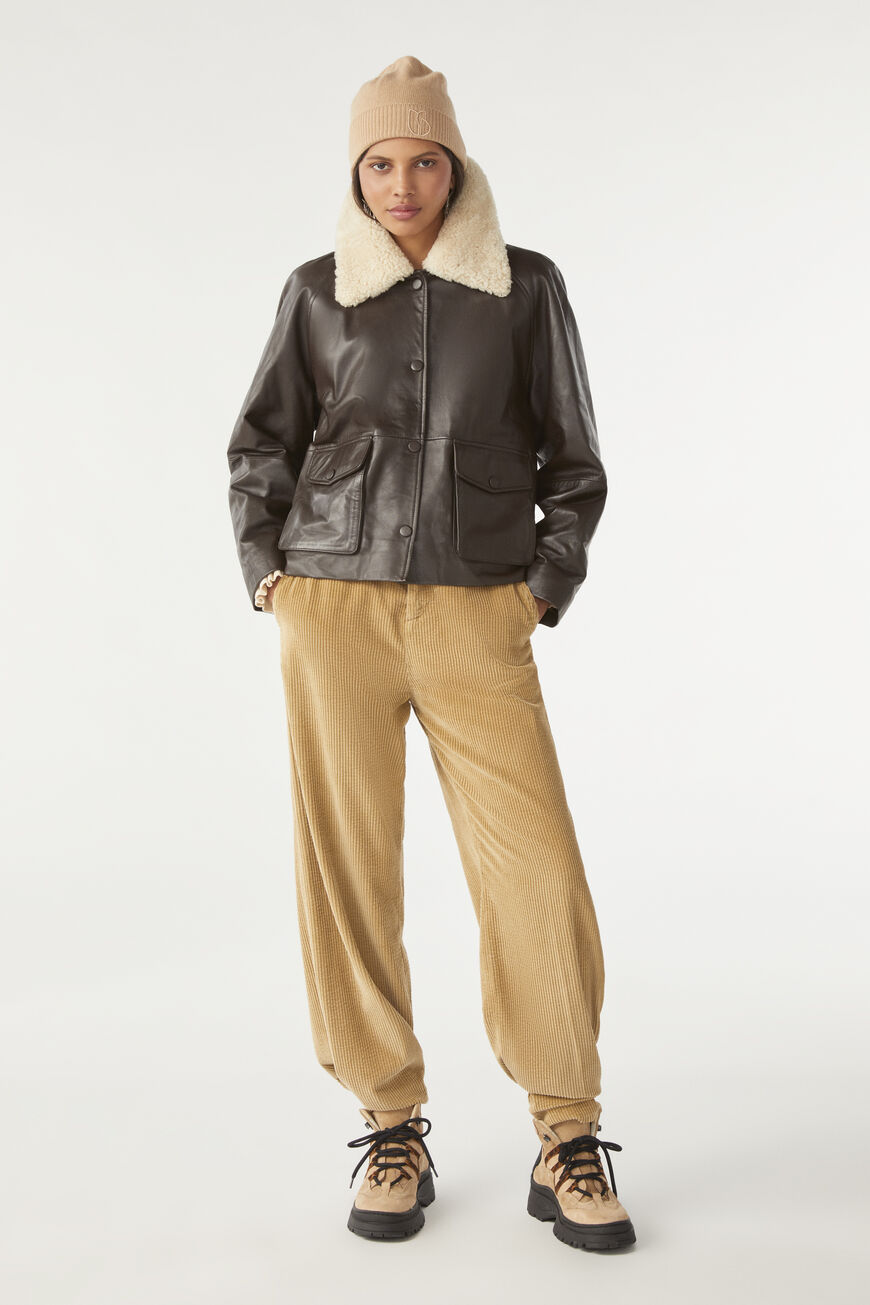 Aviator Style Jacket Banto Brown // ba&sh US