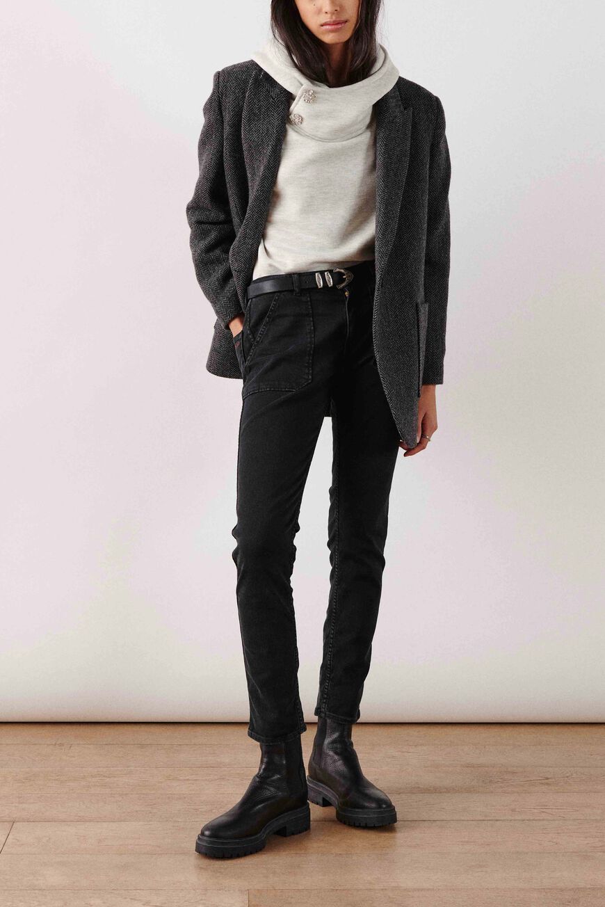 ba&sh straight-leg jeans CSALLY BLACK