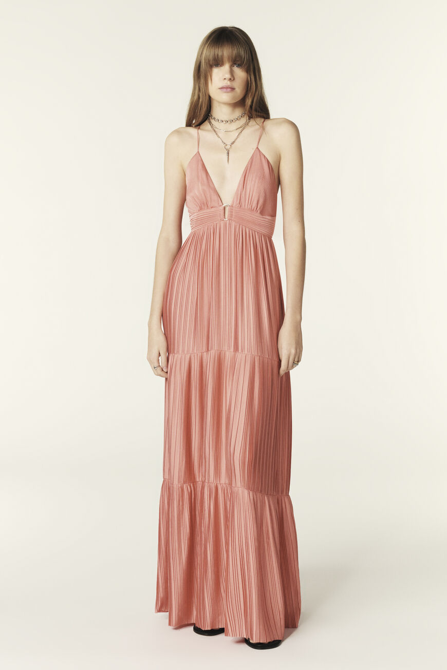 Ba&sh Women’s Madison Floral Crisscross Back Maxi Dress Size S NWT $480
