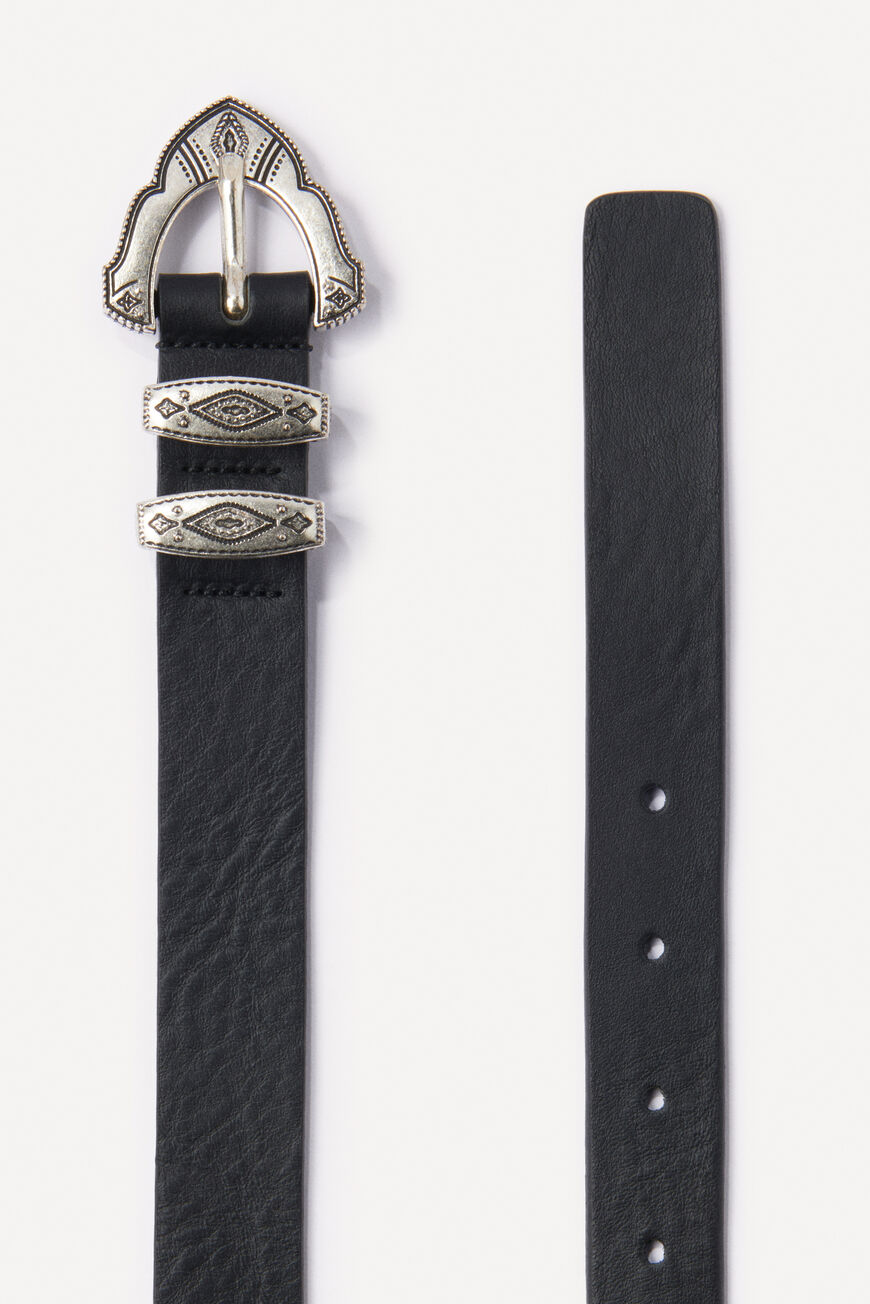 ba&sh leather belt MBEKKY BLACK