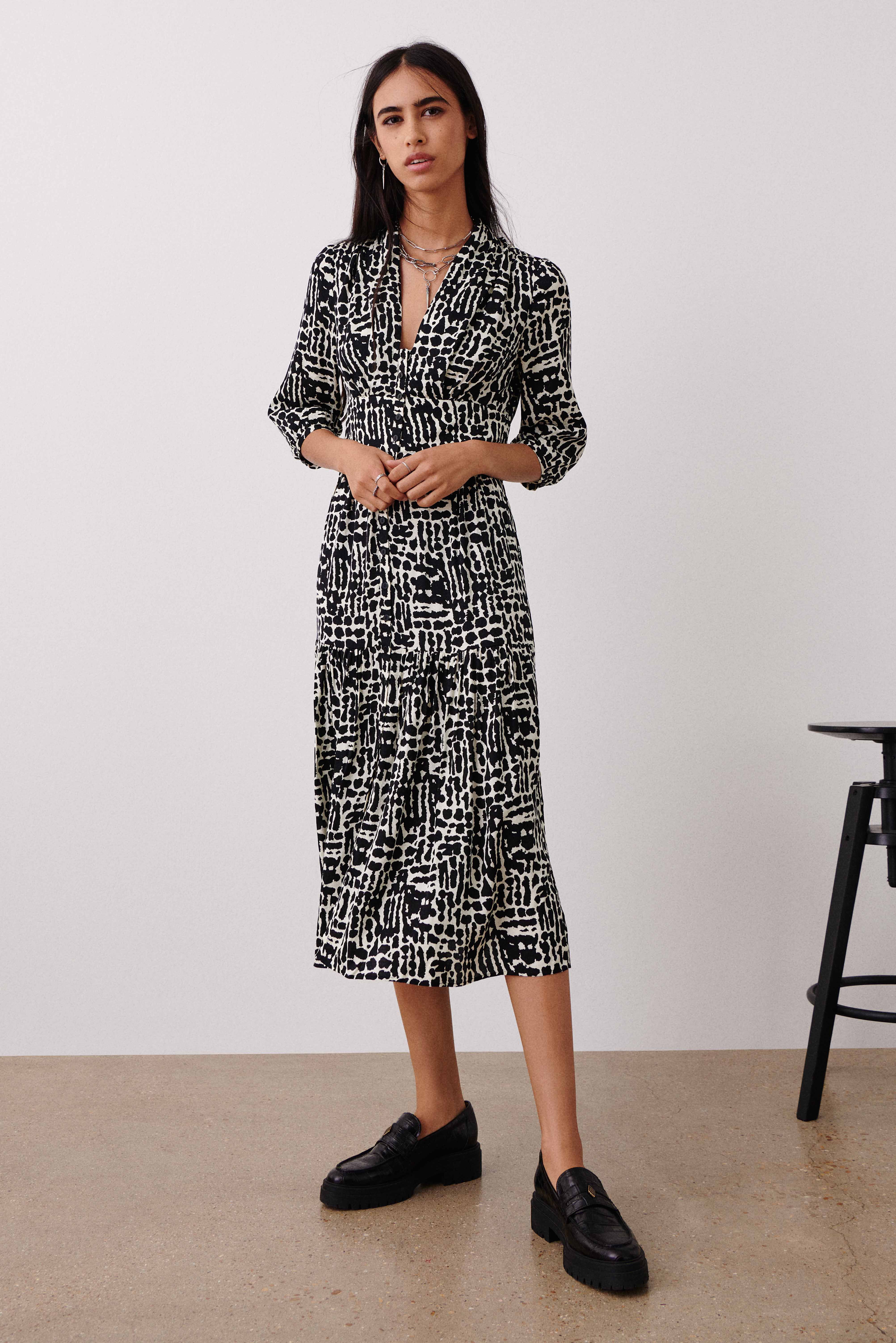 Robe midi femme ba&sh • Robe midi fluide