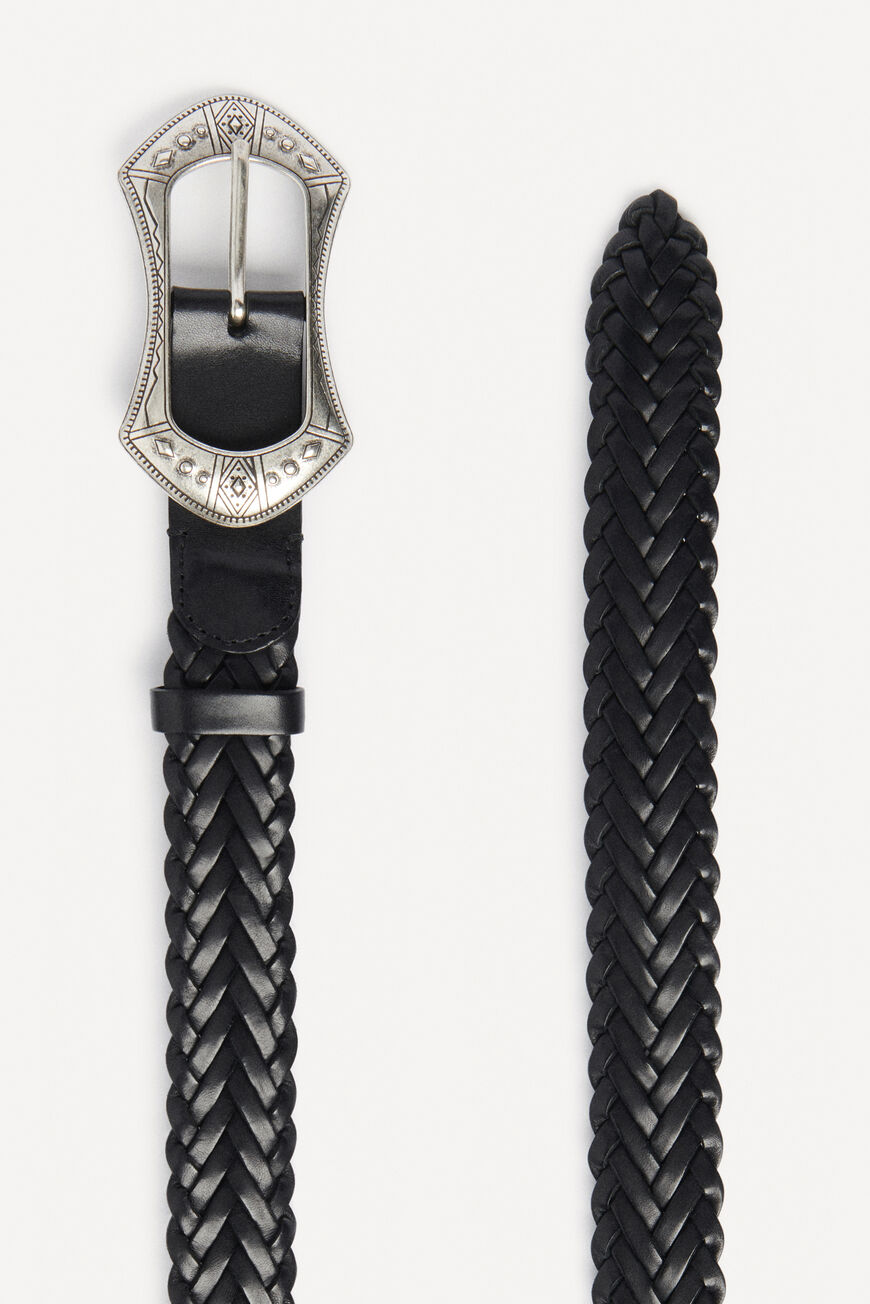ba&sh leather belt BONY BLACK