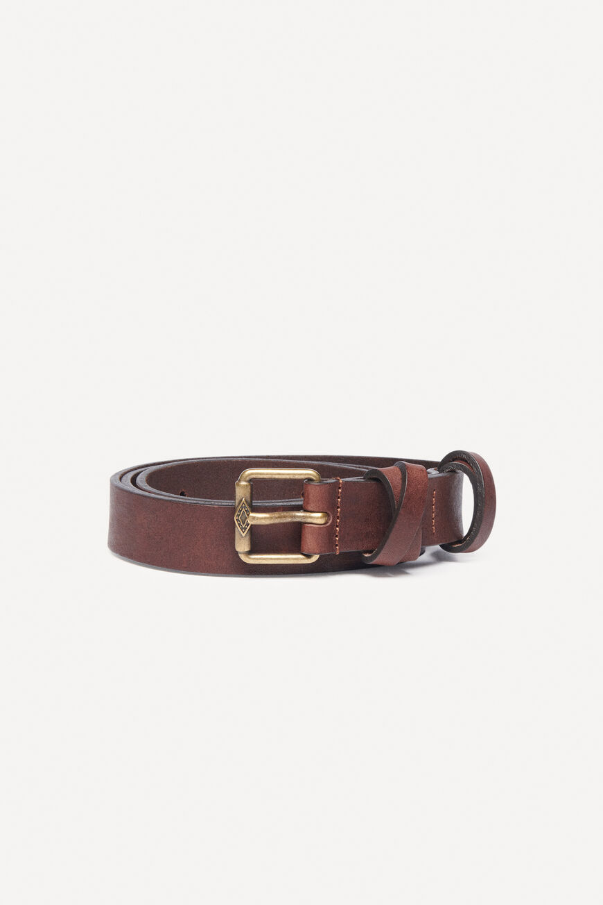 ba&sh leather belt BELONE MARRON